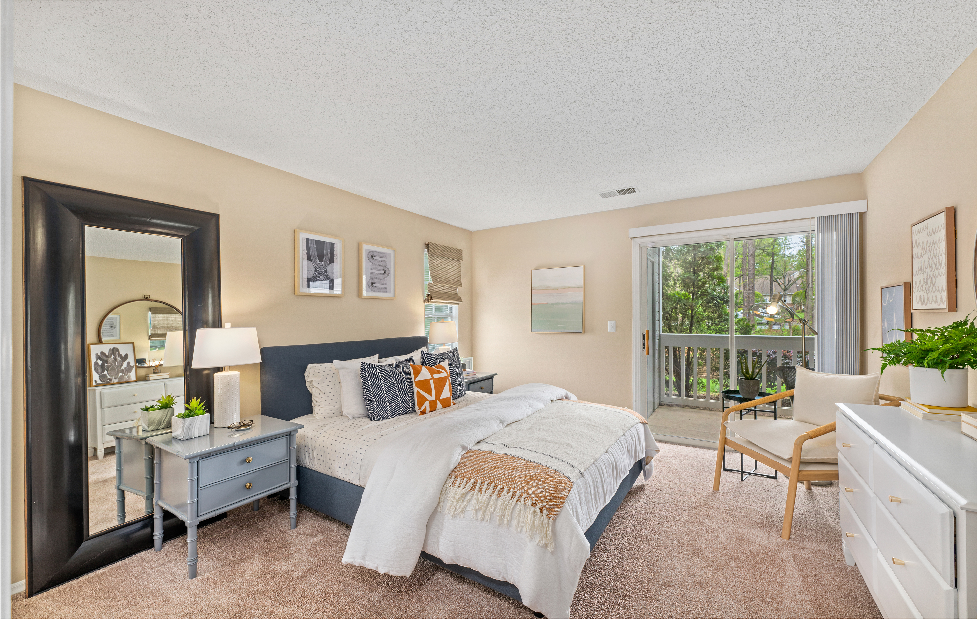 Bedroom at MAA Fifty-One luxury apartment homes in Matthews, NC