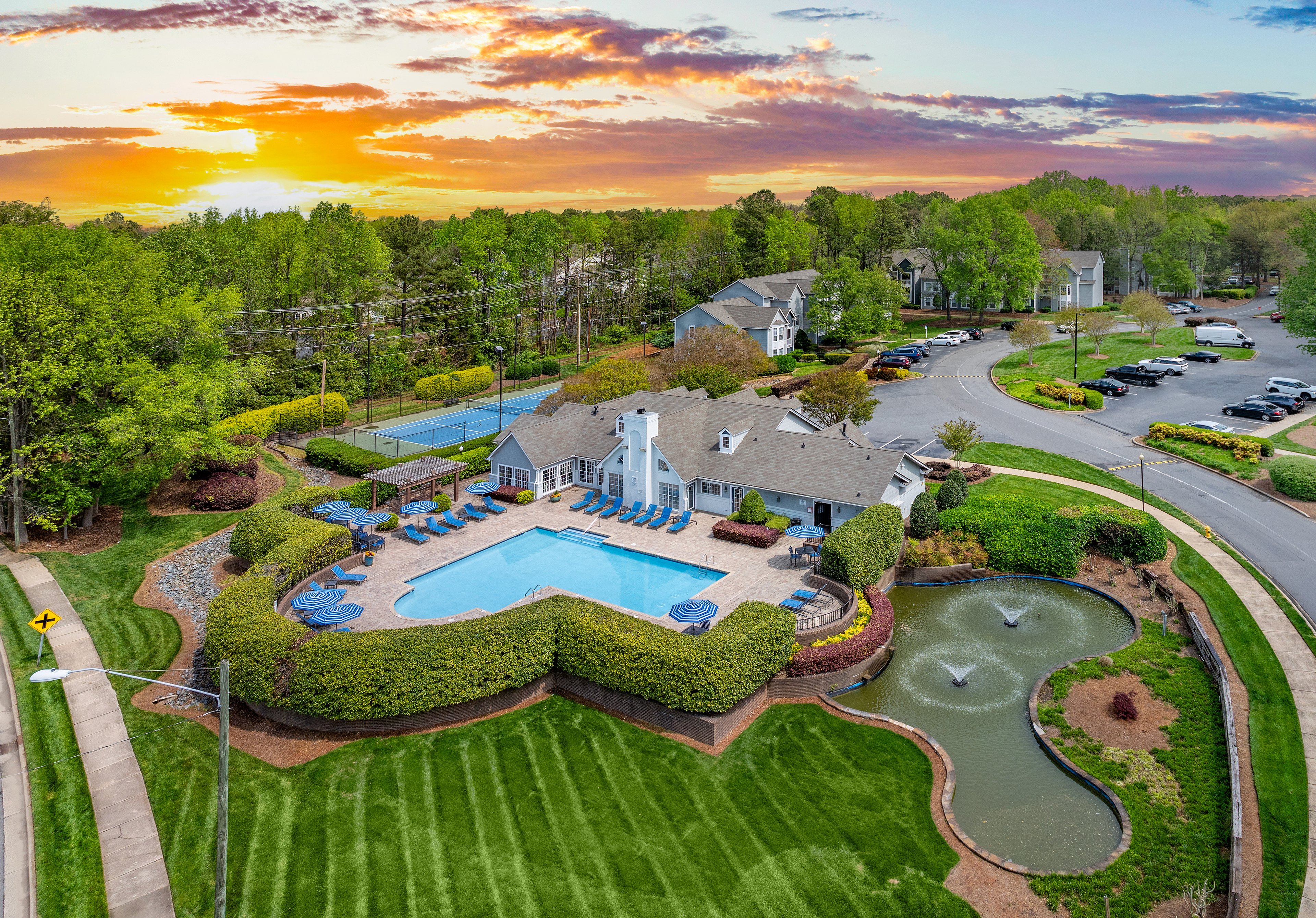 Pool at MAA Fifty-One luxury apartment homes in Matthews, NC