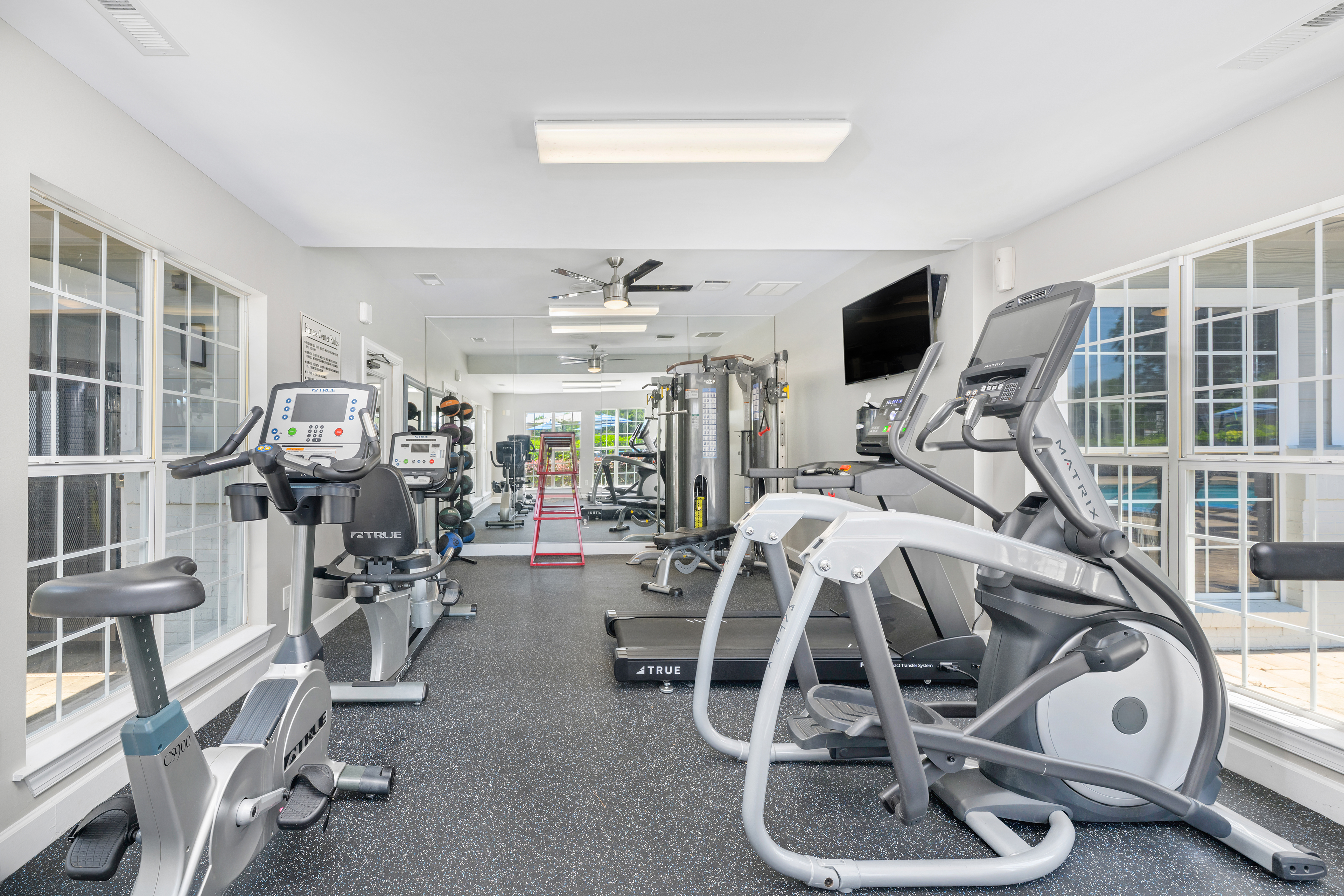 Fitness center at MAA Fifty-One luxury apartment homes in Charlotte, NC