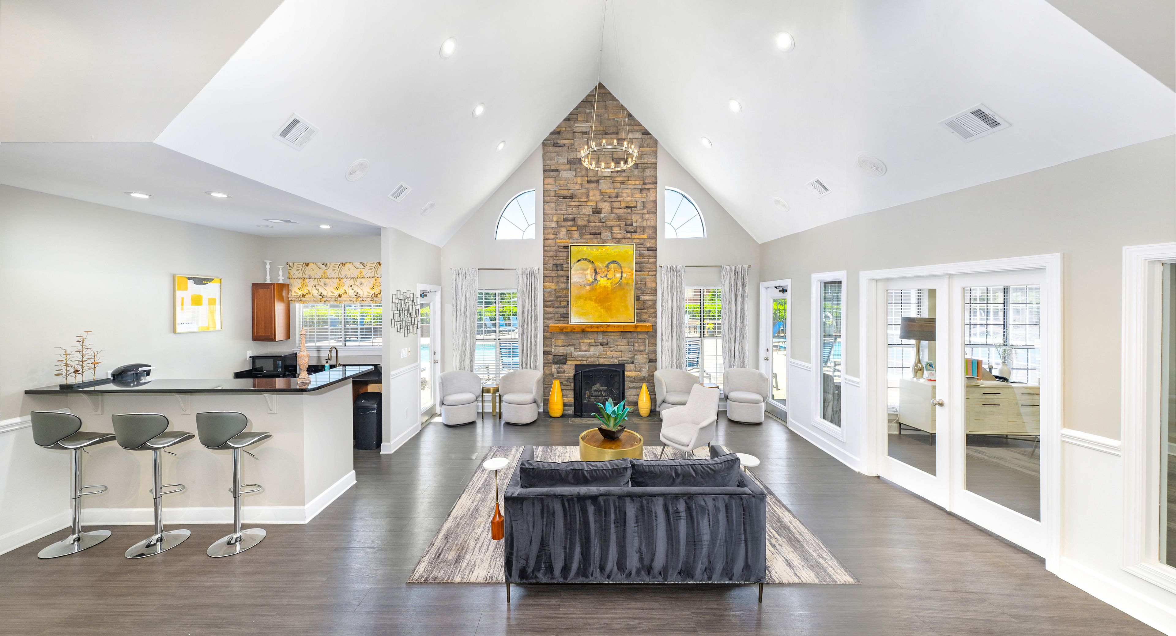 Clubhouse at MAA Fifty-One luxury apartment homes in Charlotte, NC