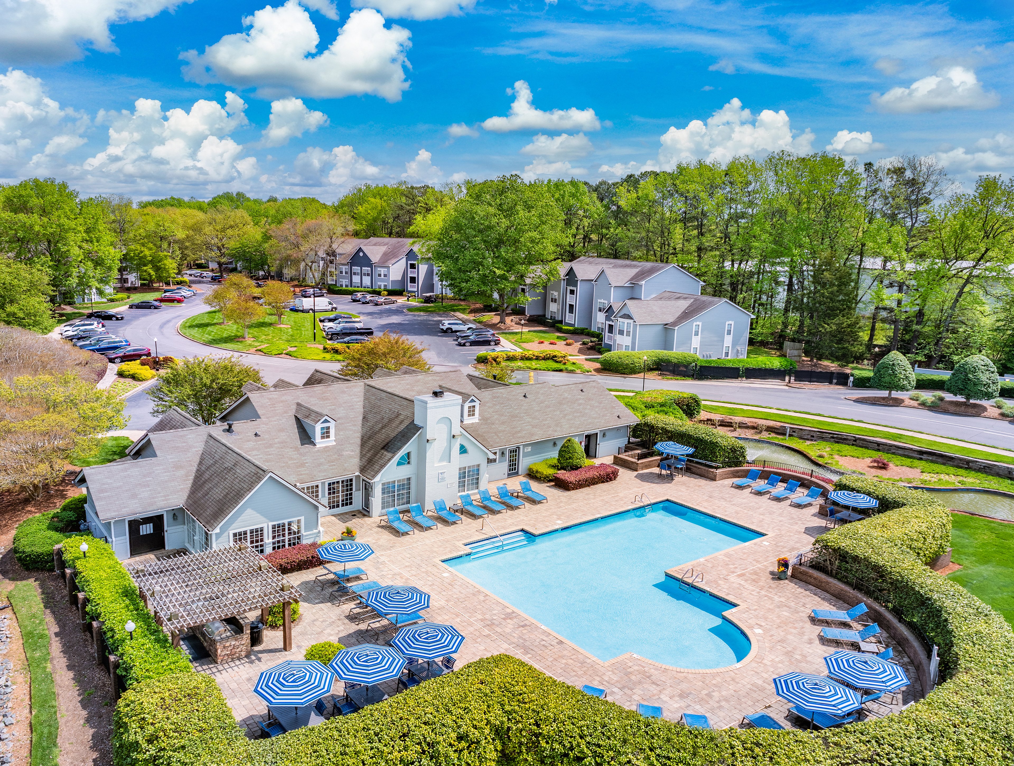 Pool at MAA Fifty-One luxury apartment homes in Charlotte, NC