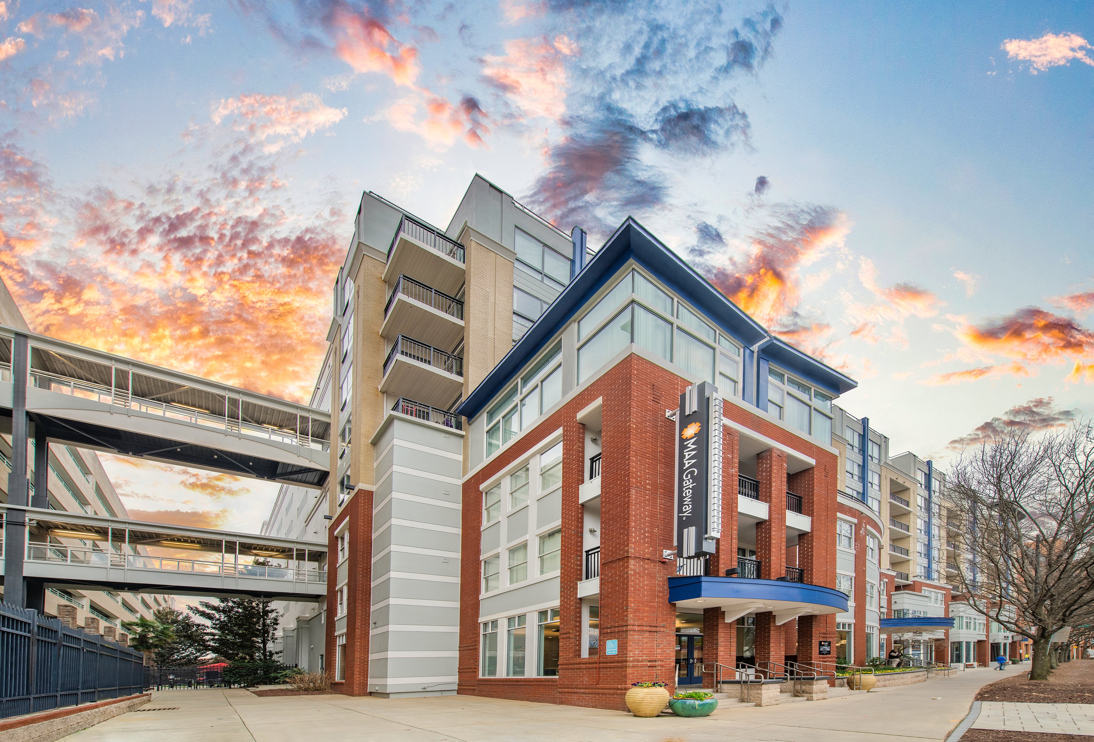 leasing center office entrance at MAA Gateway in Raleigh, NC