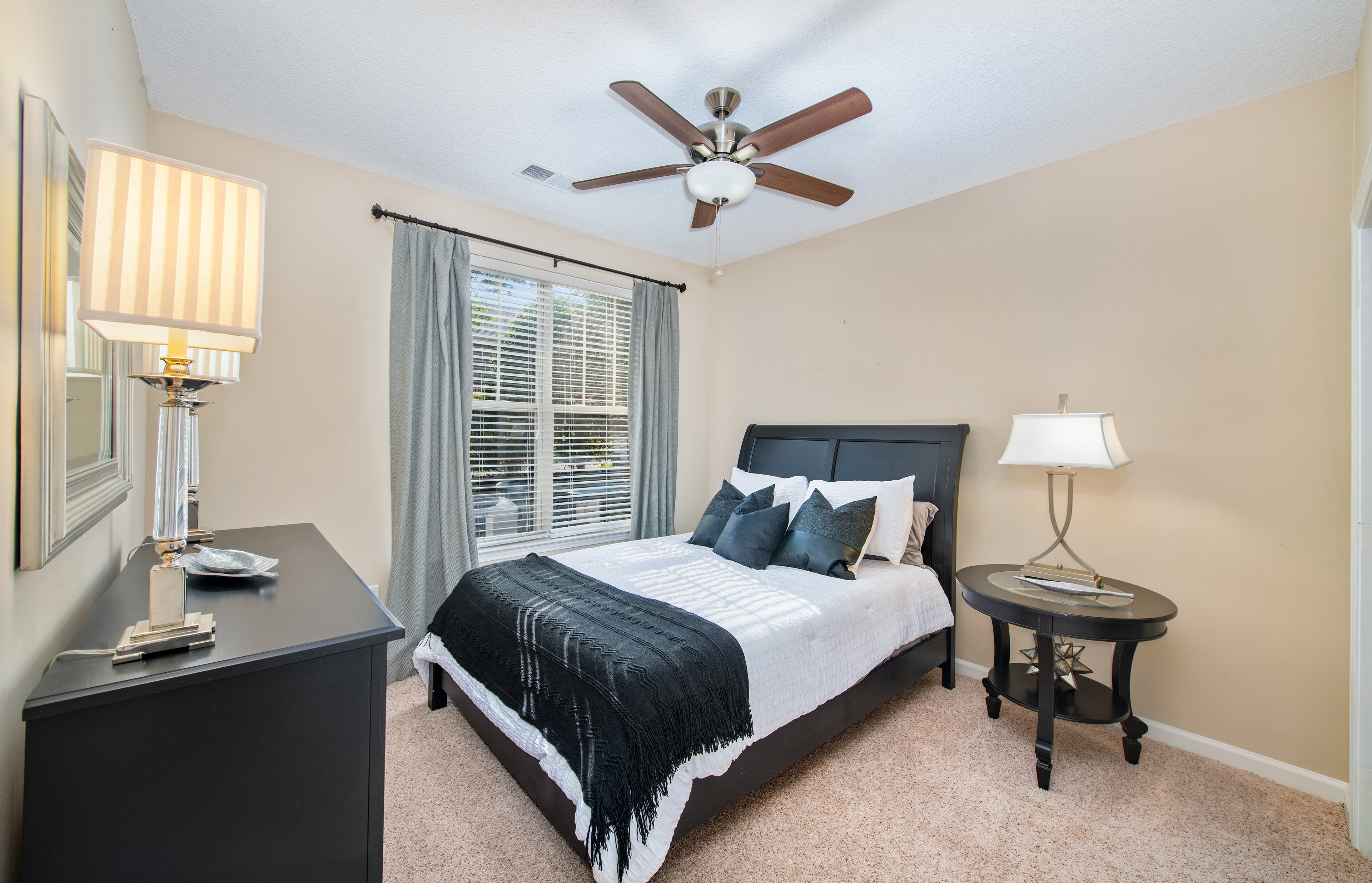 Bedroom at MAA Huntersville luxury apartment homes in Charlotte, NC