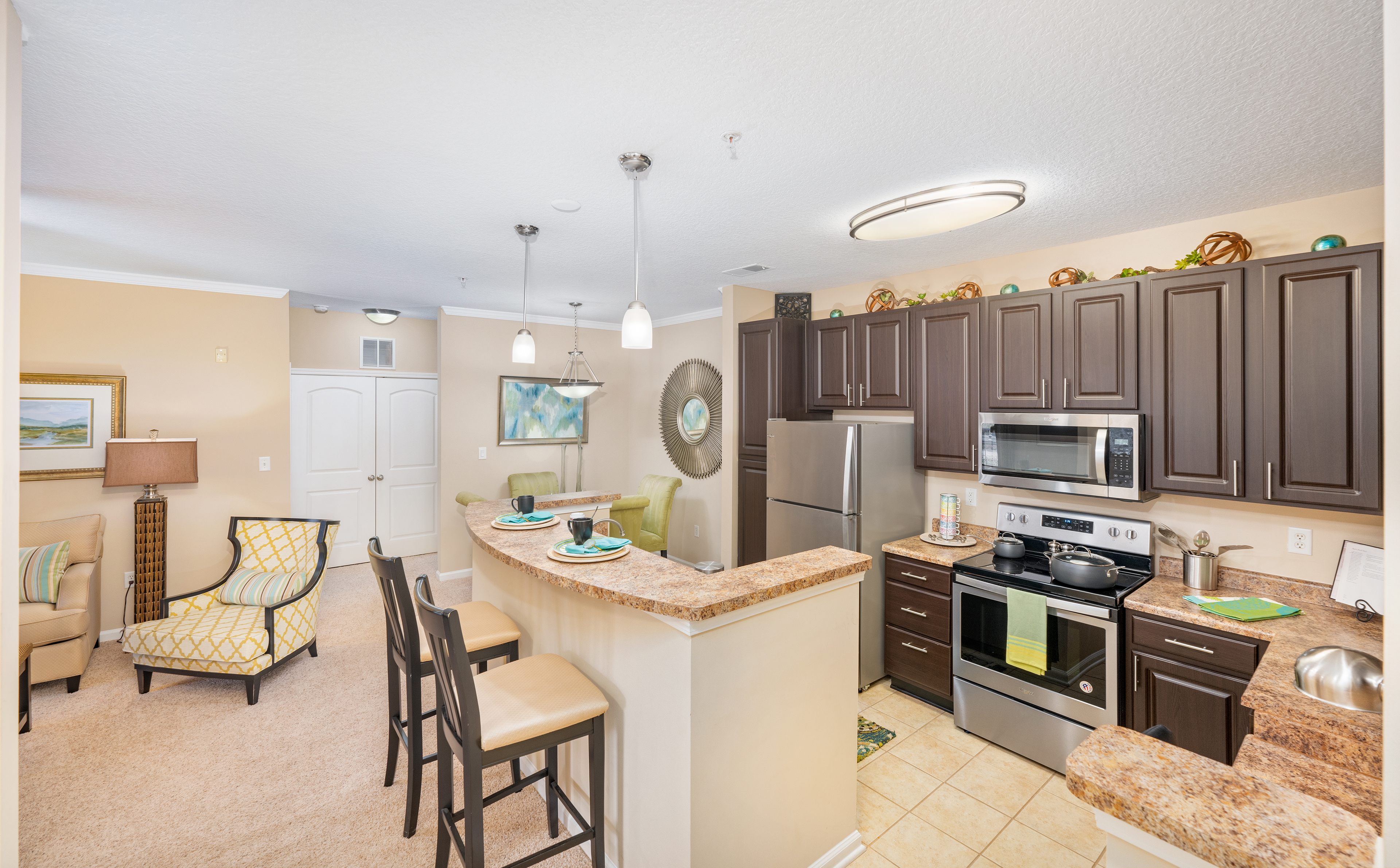 Kitchen at MAA Huntersville luxury apartment homes in Charlotte, NC