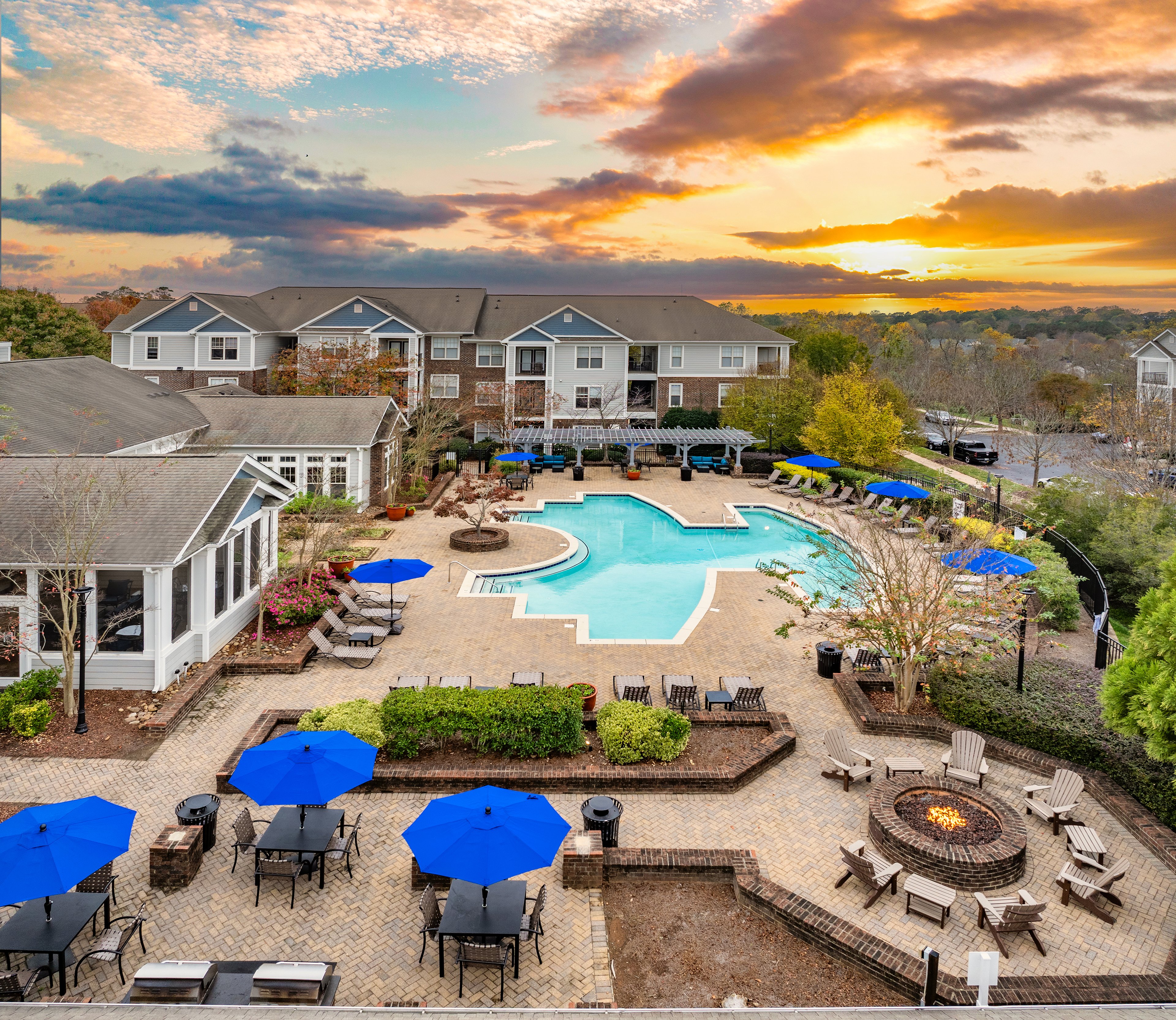 Pool at MAA Huntersville luxury apartment homes in Charlotte, NC