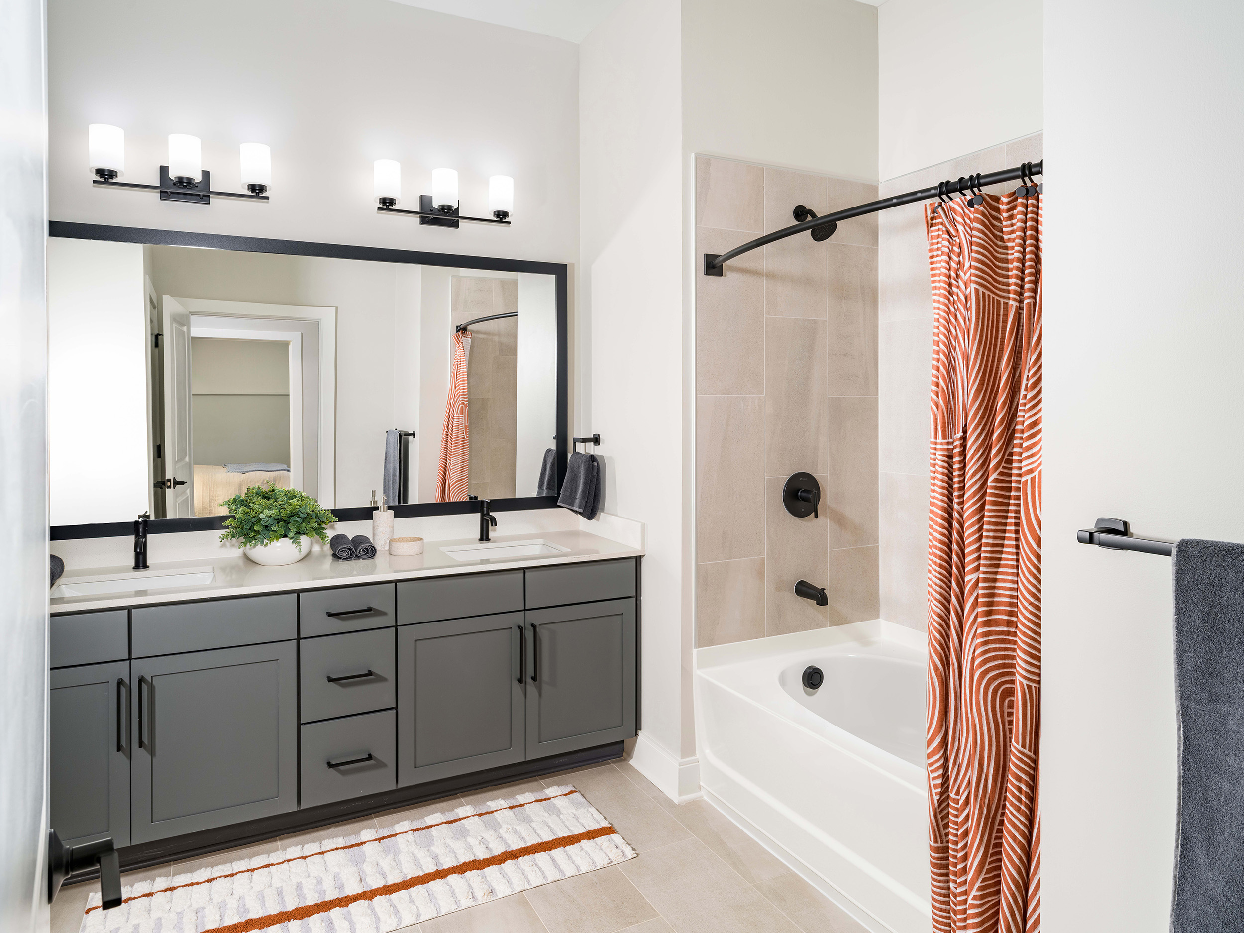 Bathroom at MAA Liberty Row luxury apartment homes in Charlotte, NC
