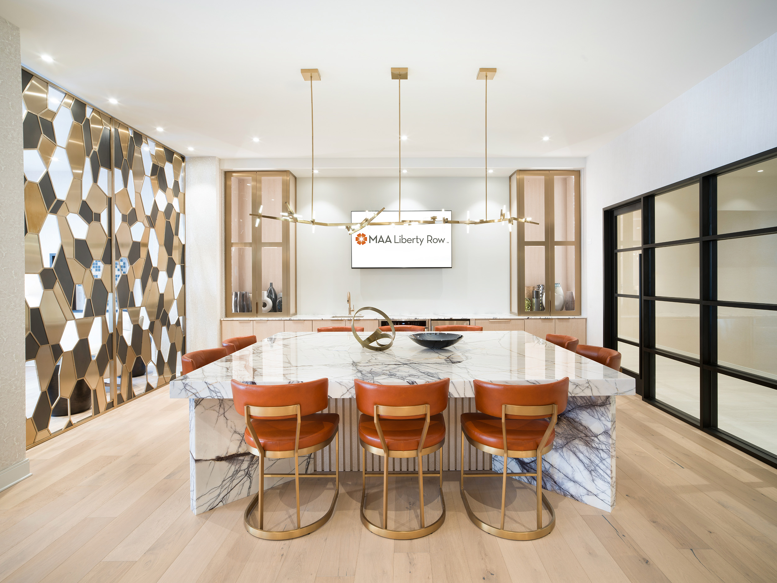 Clubhouse at MAA Liberty Row luxury apartment homes in Charlotte, NC