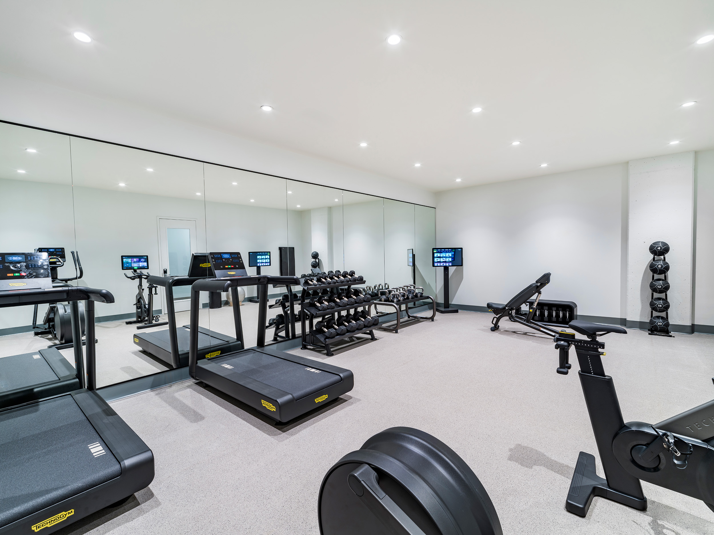 Fitness center at MAA Liberty Row luxury apartment homes in Charlotte, NC