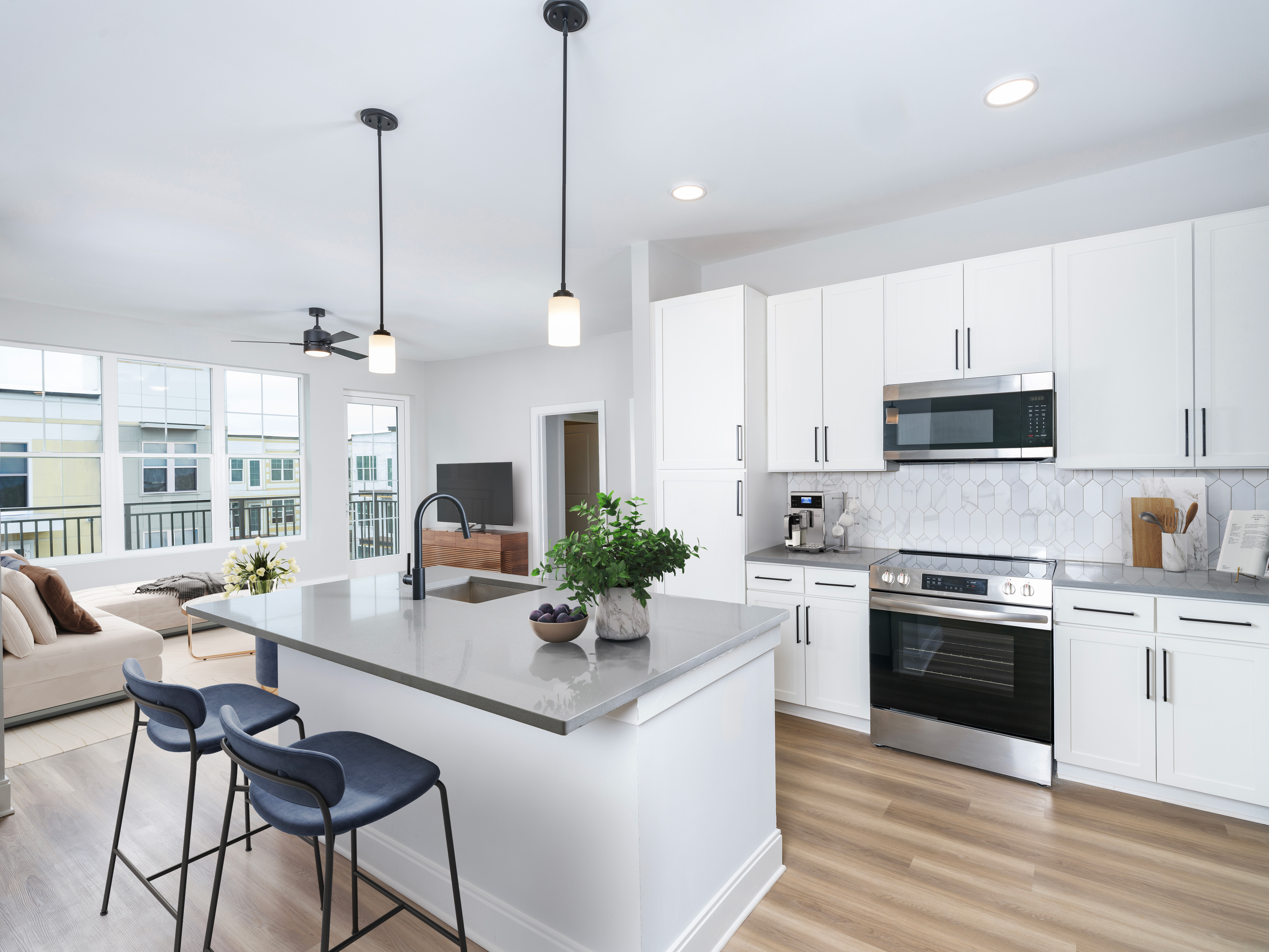 Kitchen at MAA Liberty Row luxury apartment homes in Charlotte, NC