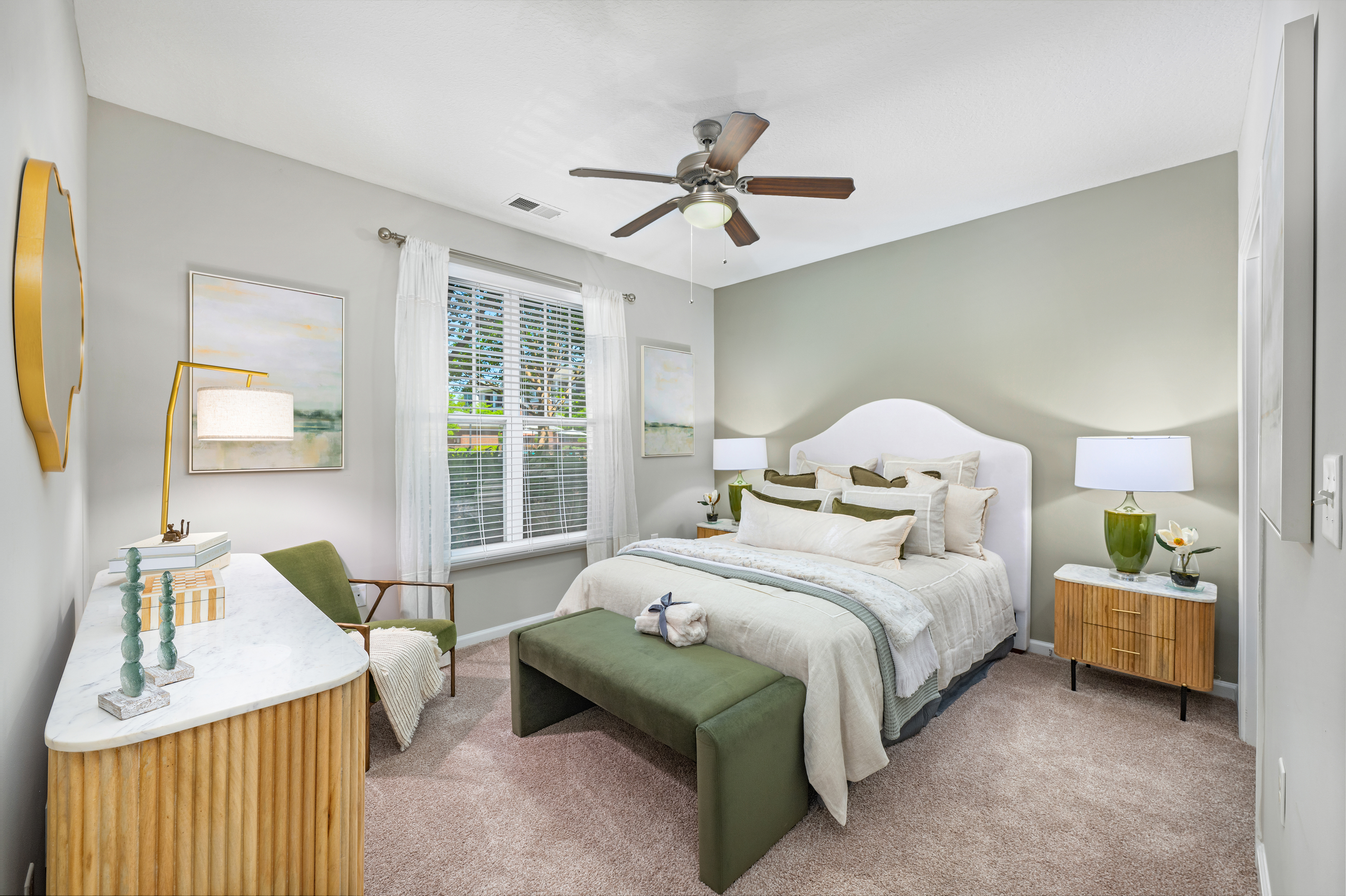 Bedroom at MAA Matthews Commons luxury apartment homes in Charlotte, NC