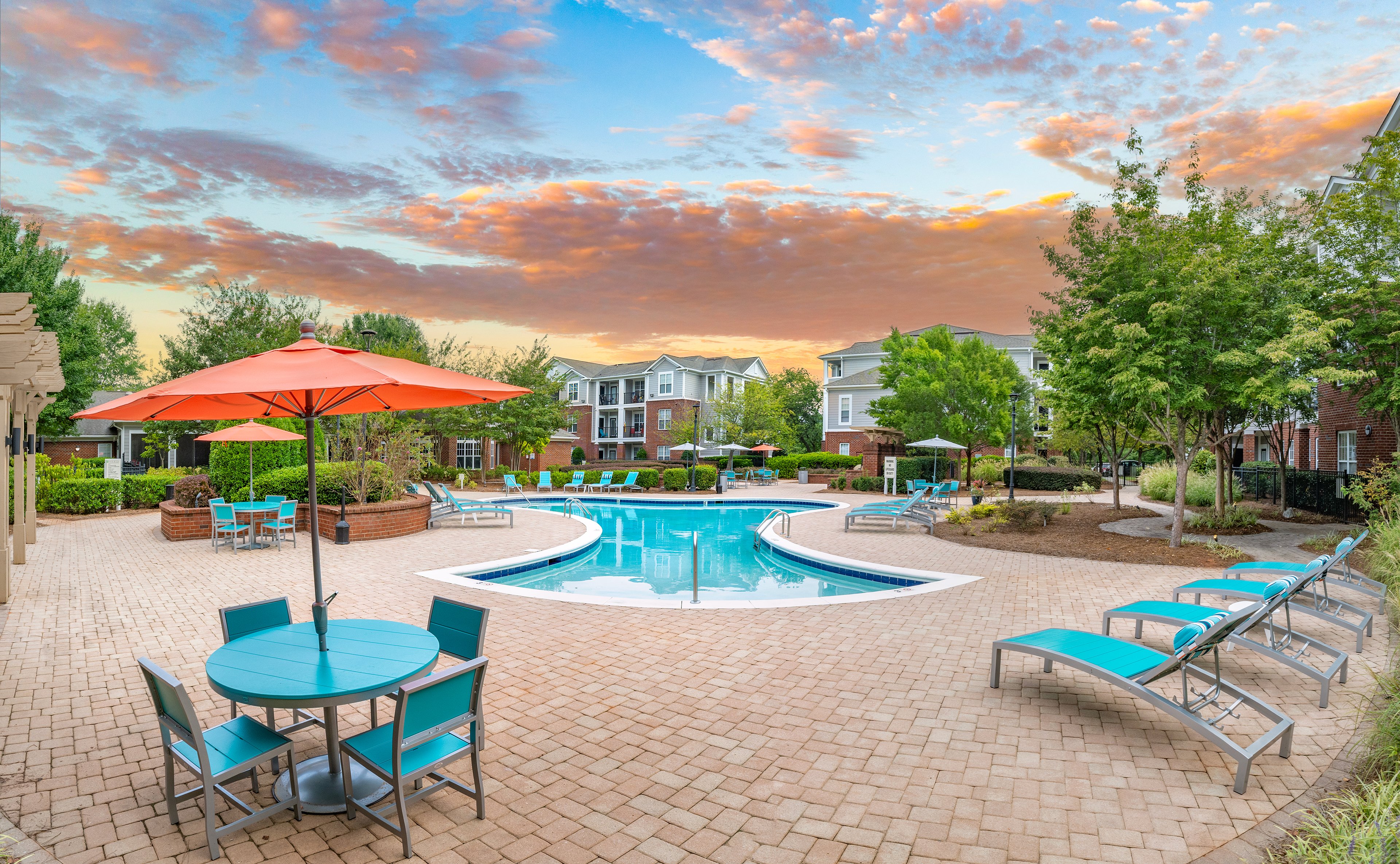 Pool at MAA Matthews Commons luxury apartment homes in Matthews, NC