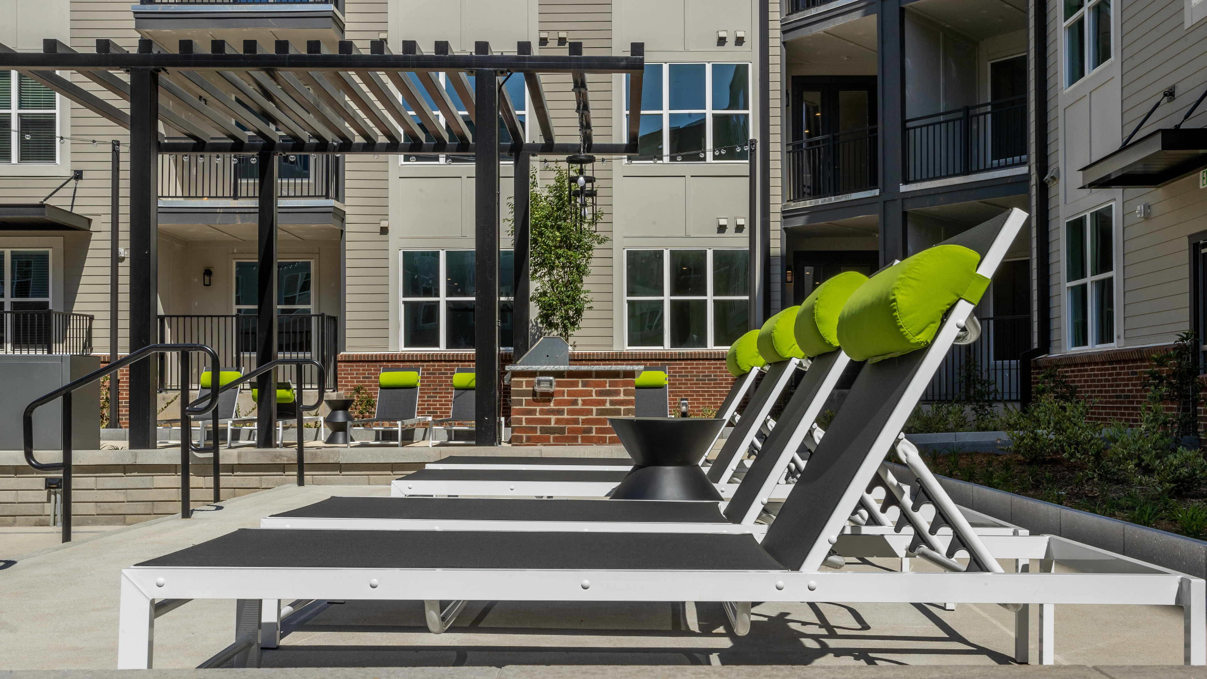 Pool area at MAA Optimist Park in Charlotte, NC
