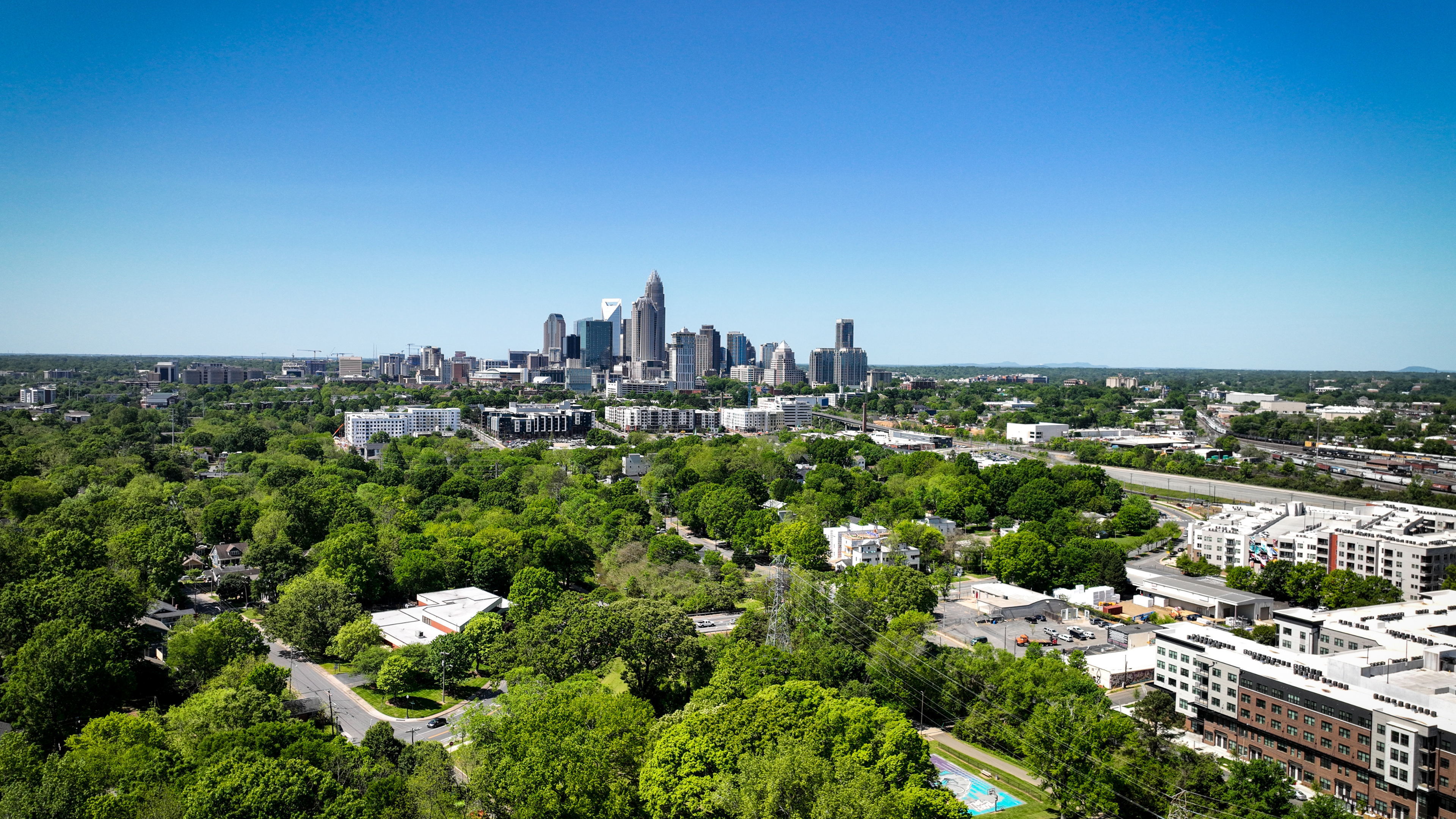 Skyline view at MAA Optimist Park in Charlotte, NC