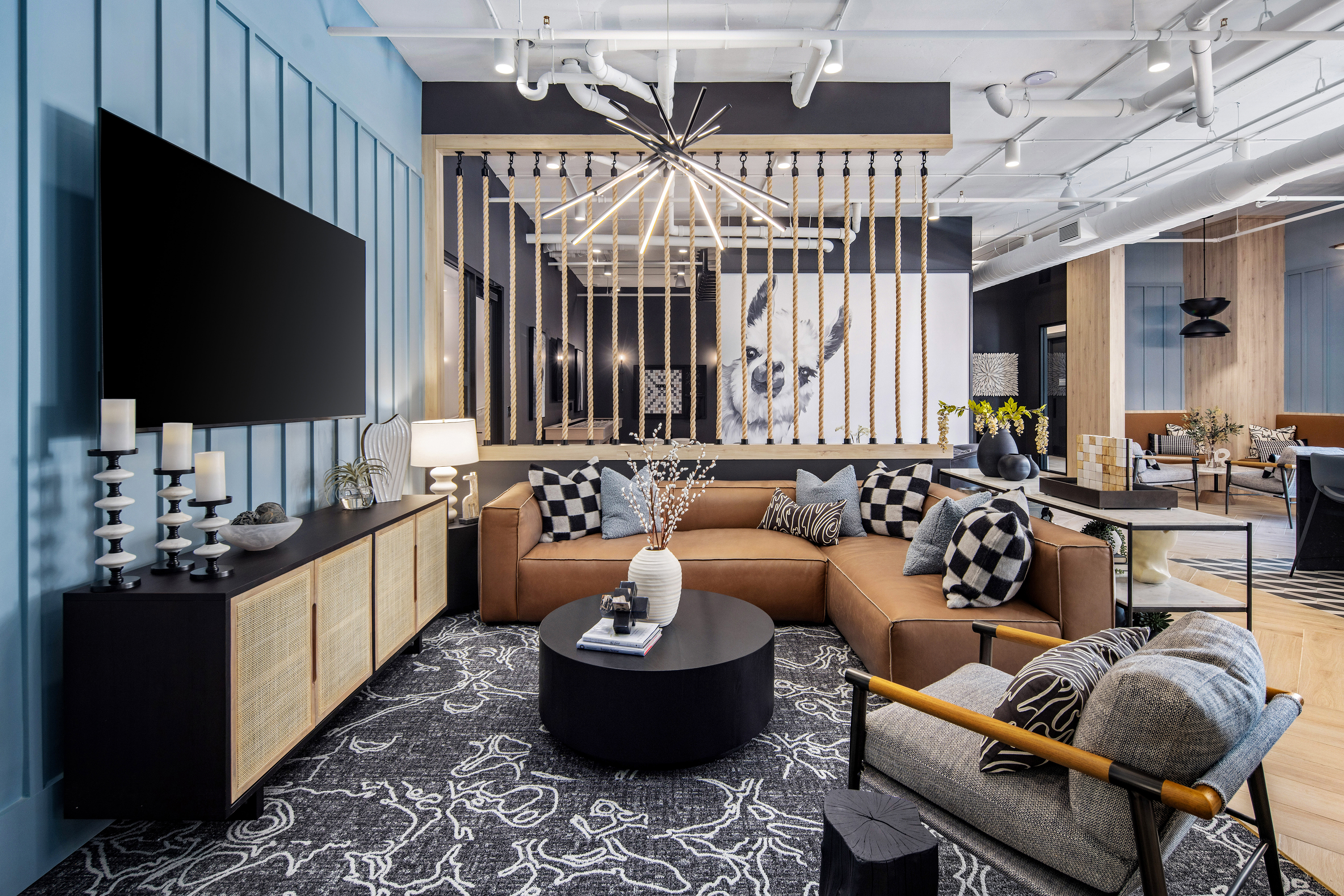 Clubhouse at MAA Plaza Midwood luxury apartment homes in Charlotte, NC