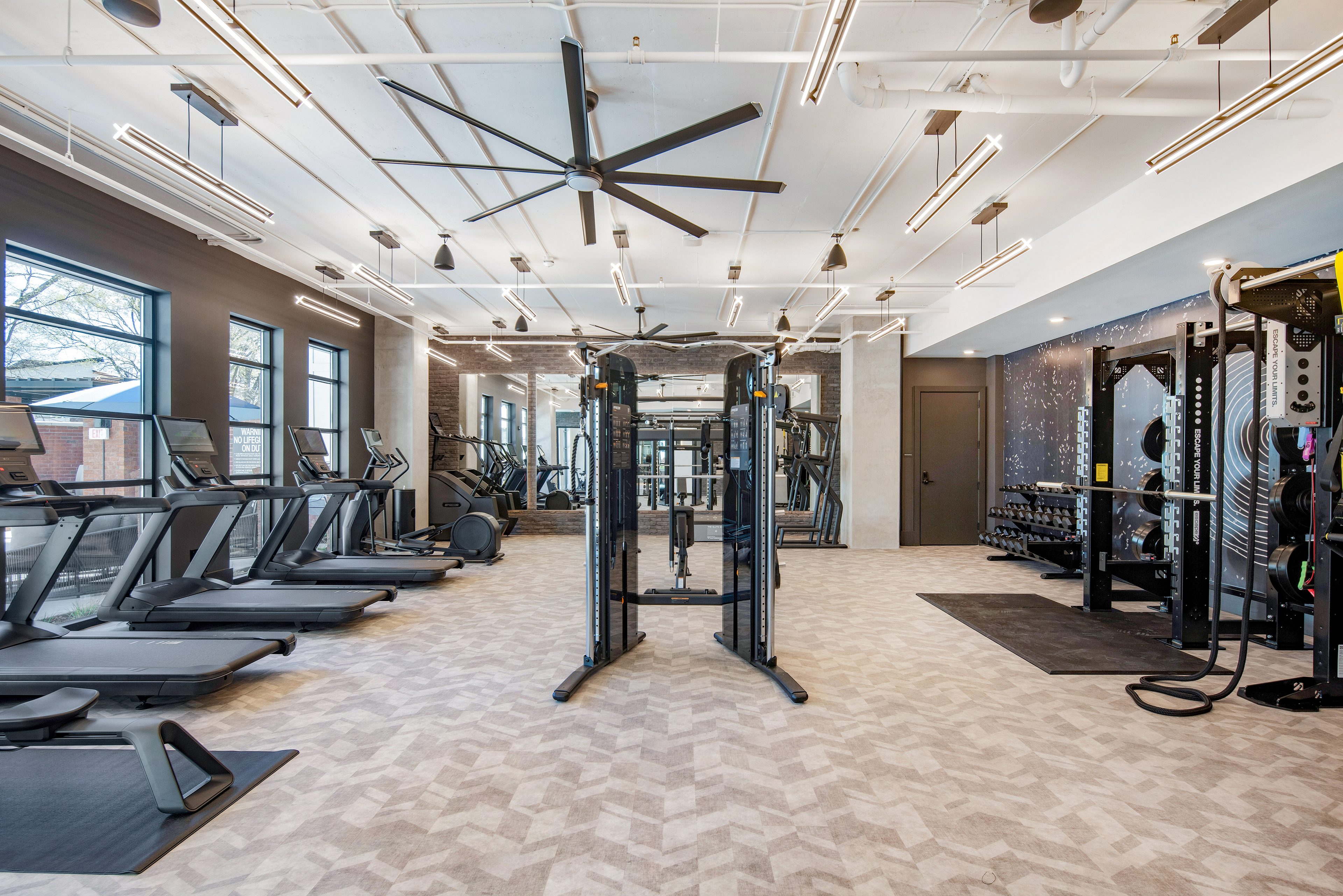 Gym at MAA Plaza Midwood luxury apartment homes in Charlotte, NC