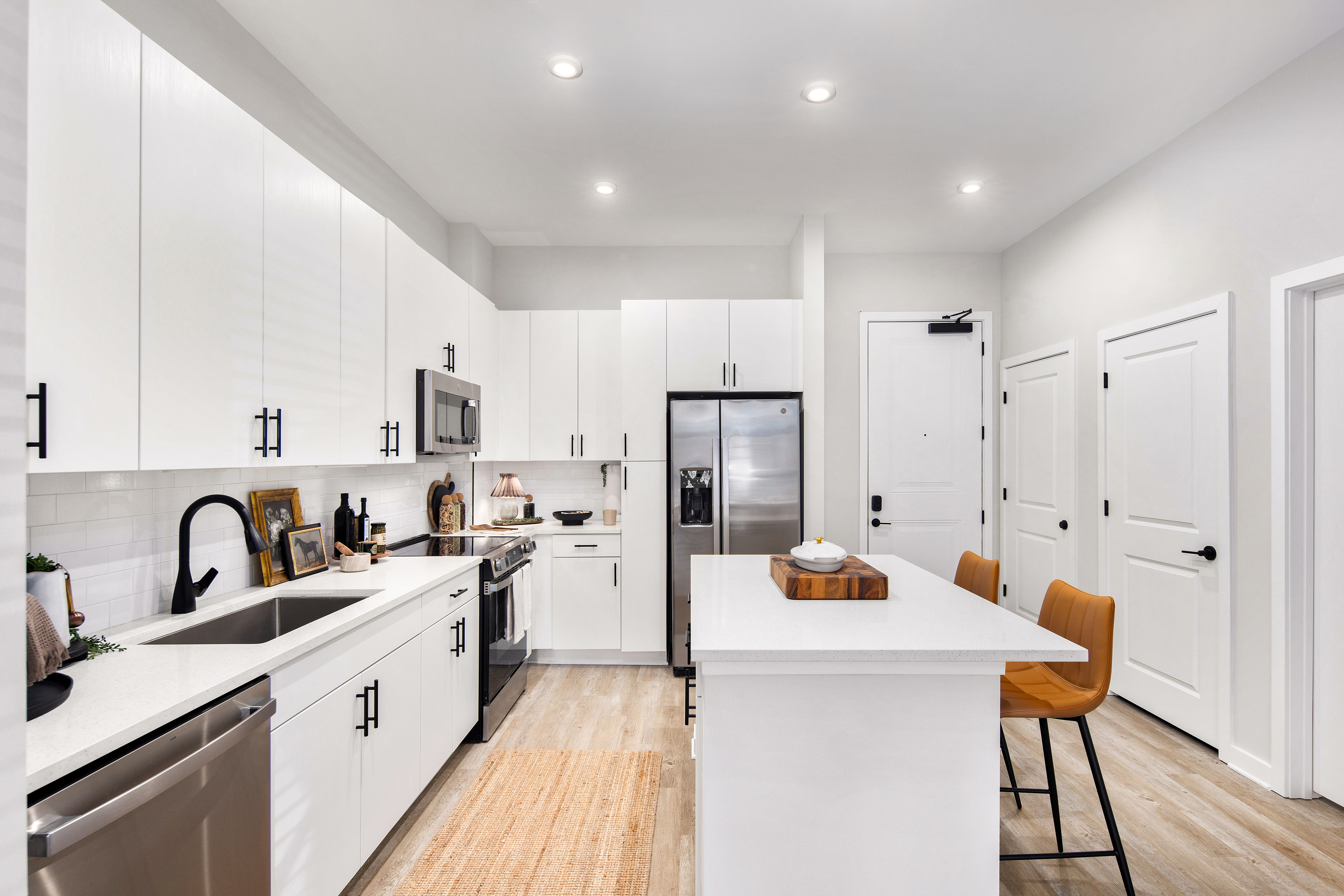 Kitchen at MAA Plaza Midwood luxury apartment homes in Charlotte, NC