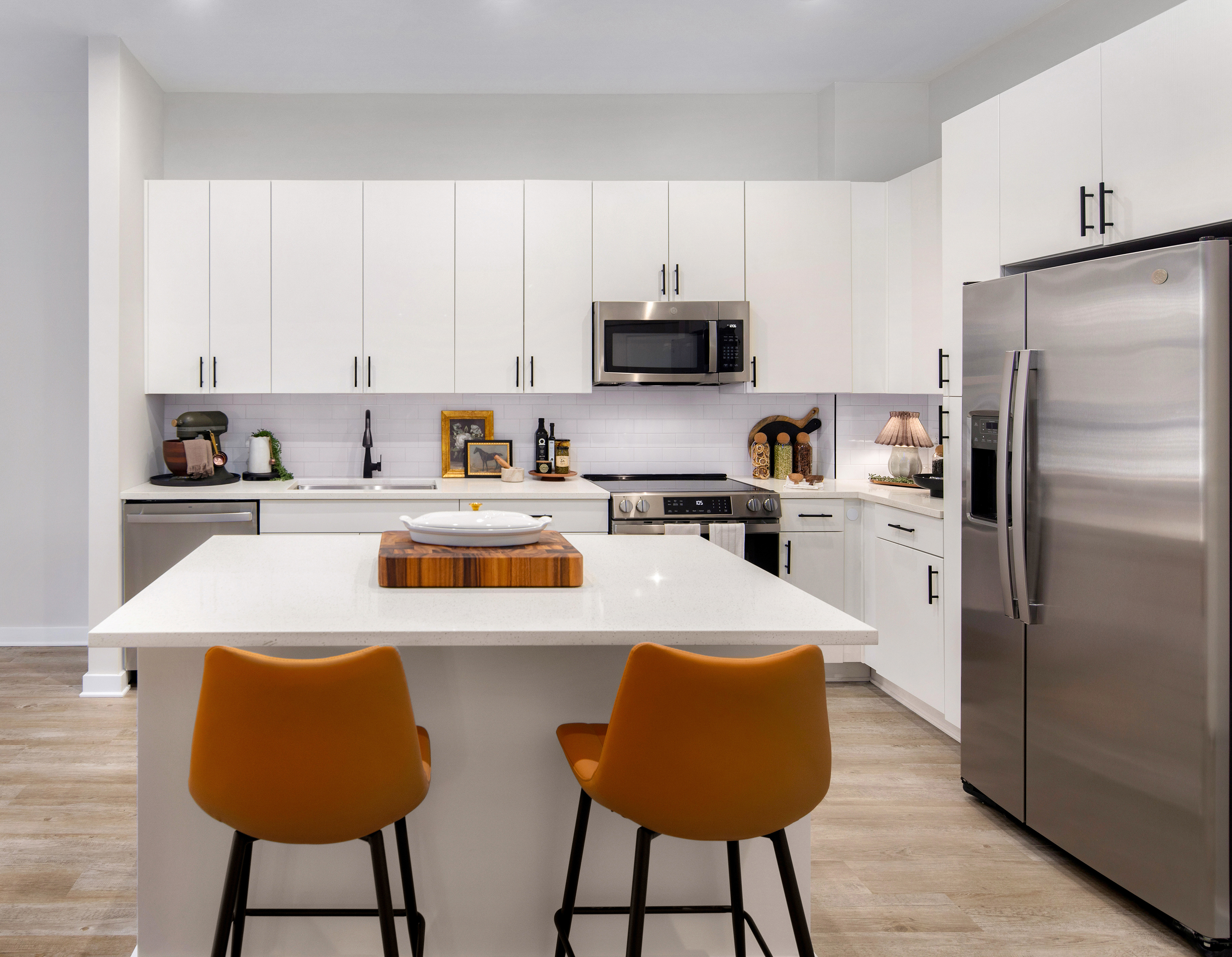 Kitchen at MAA Plaza Midwood luxury apartment homes in Charlotte, NC