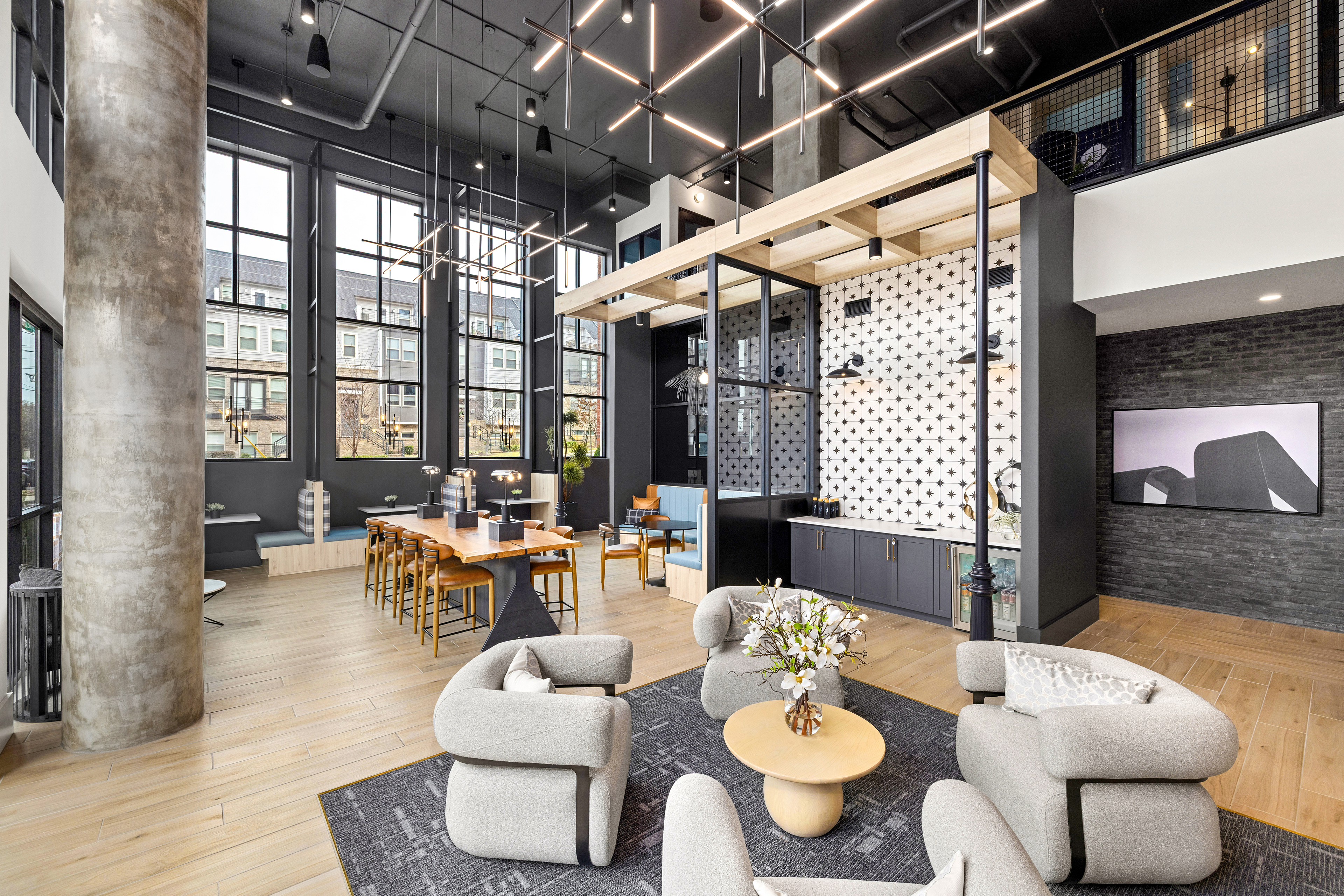 Leasing office at MAA Plaza Midwood luxury apartment homes in Charlotte, NC