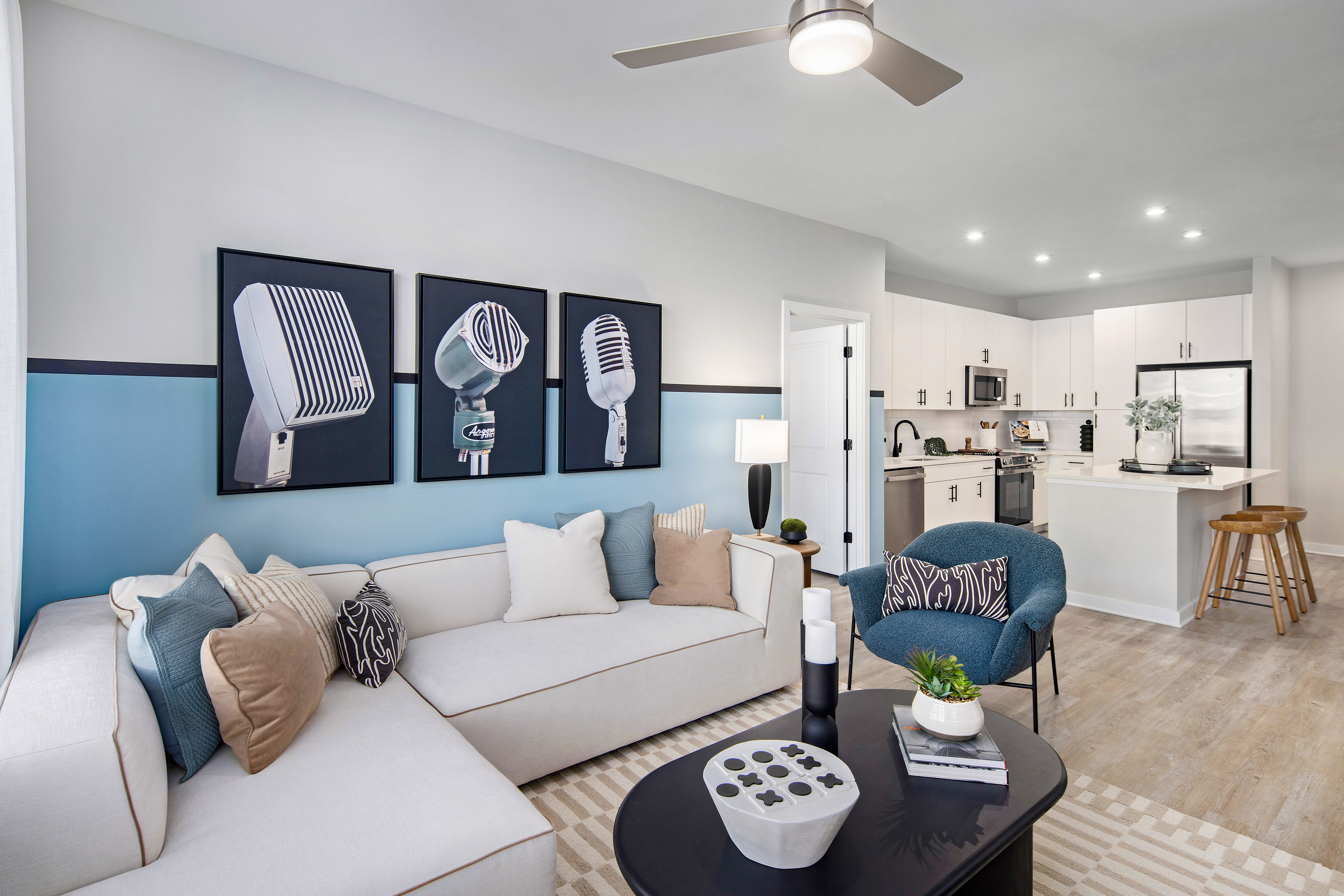 Model at MAA Plaza Midwood luxury apartment homes in Charlotte, NC