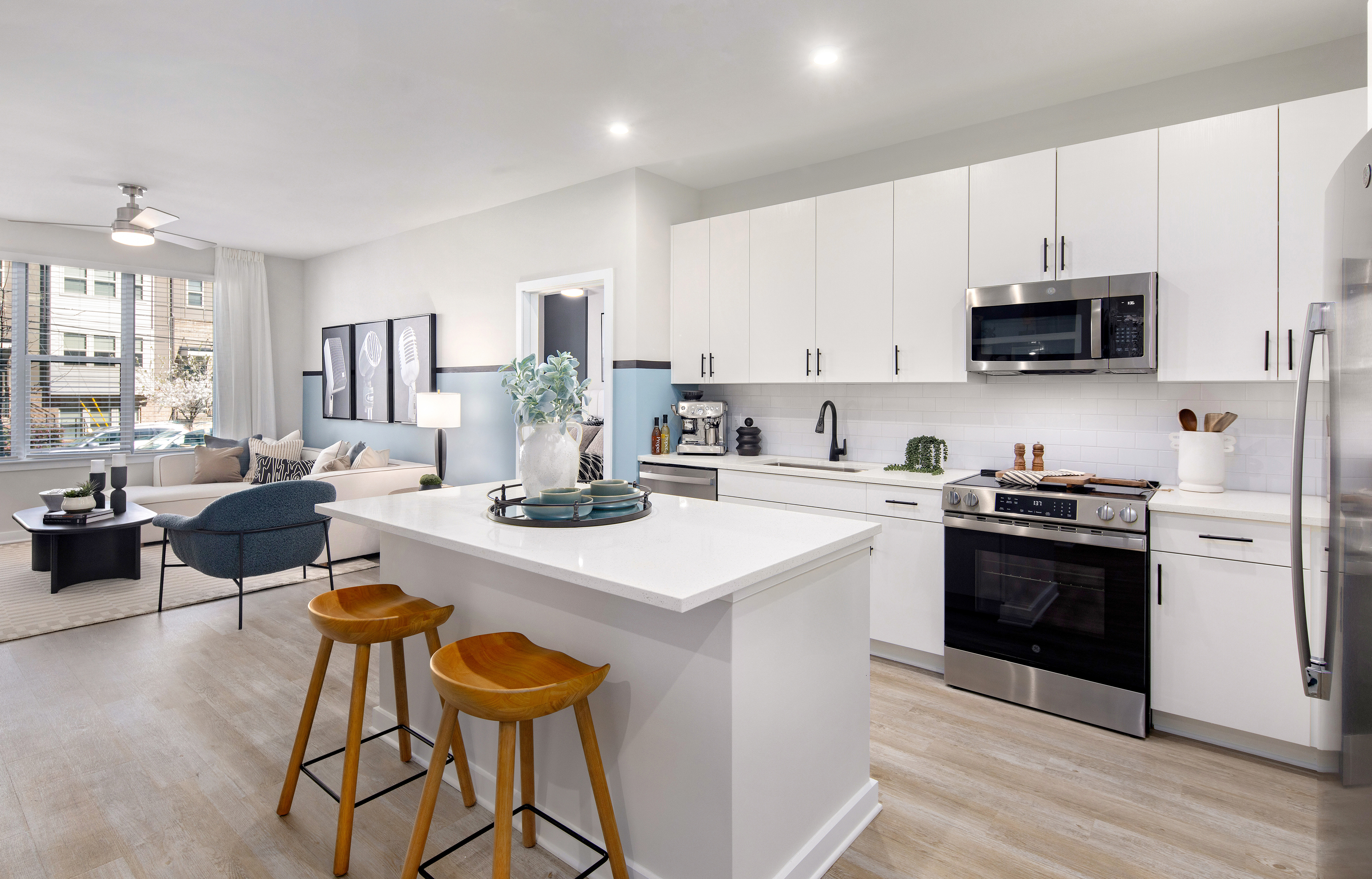 Model at MAA Plaza Midwood luxury apartment homes in Charlotte, NC