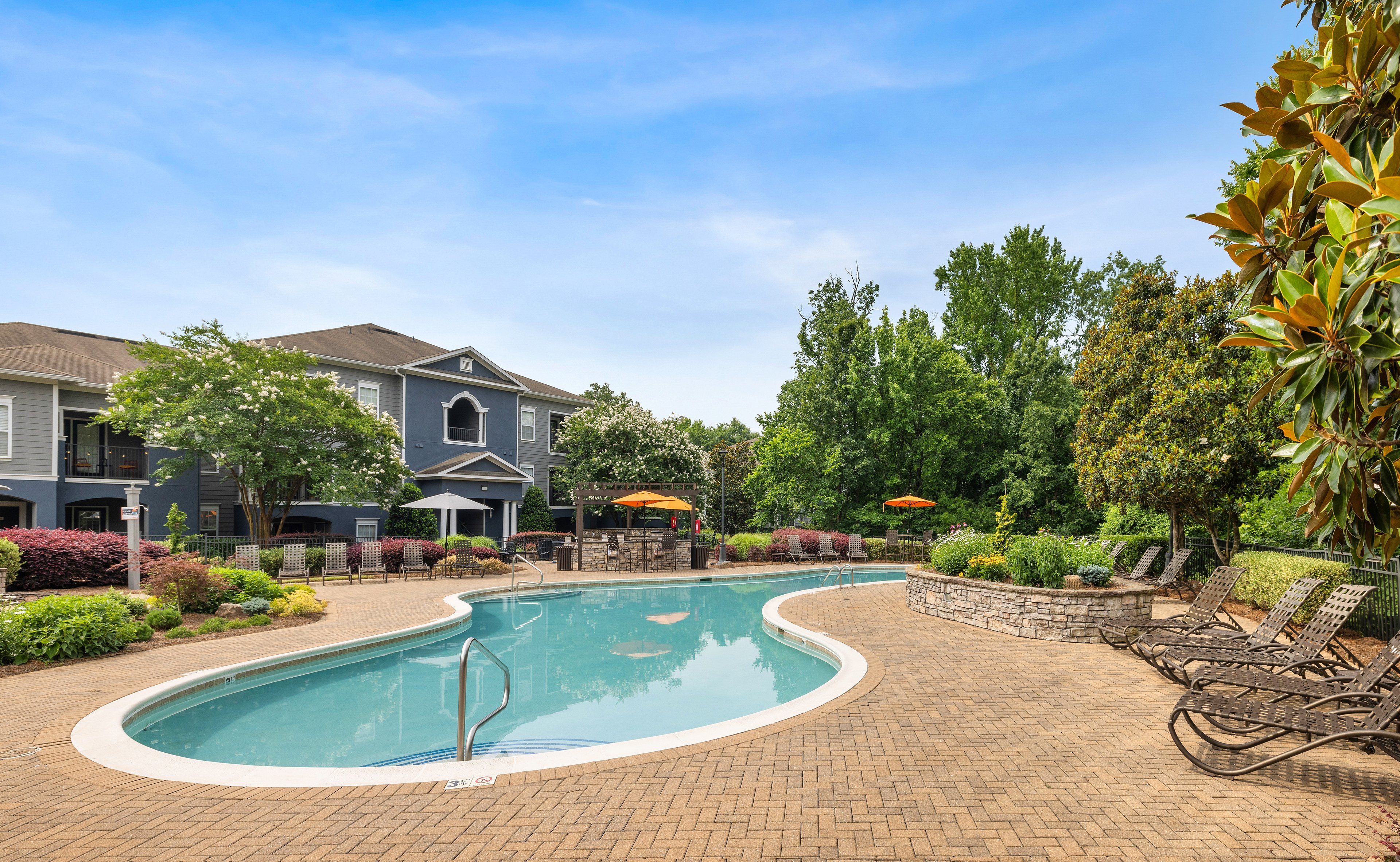Pool at MAA Prosperity Creek luxury apartment homes in Charlotte, NC