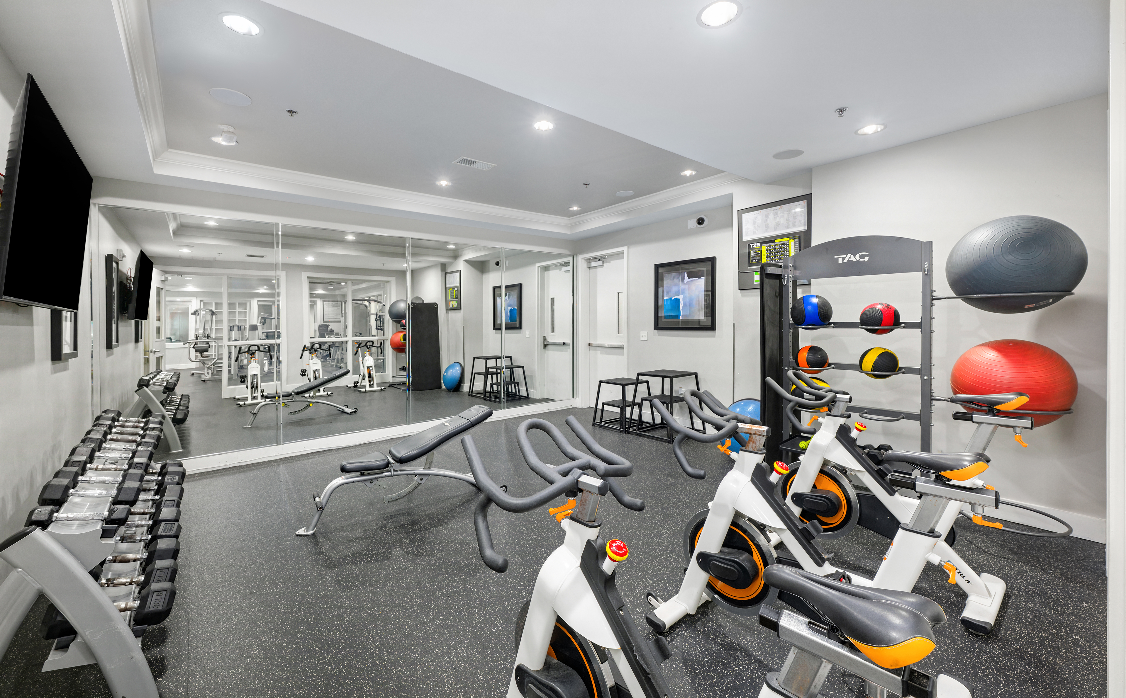 Fitness center at MAA Reserve luxury apartment homes in Charlotte, NC