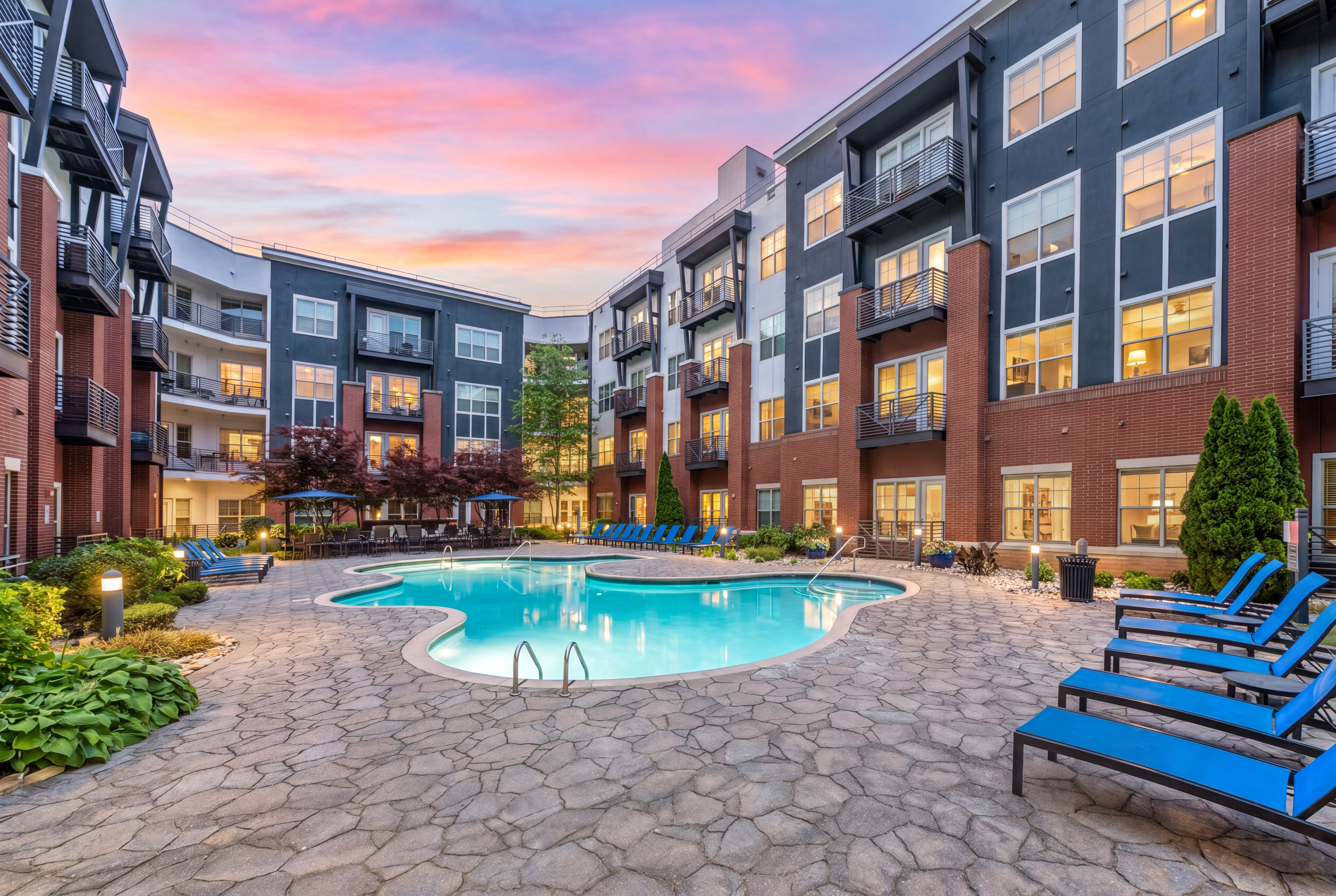 Pool at MAA Reserve luxury apartment homes in Charlotte, NC