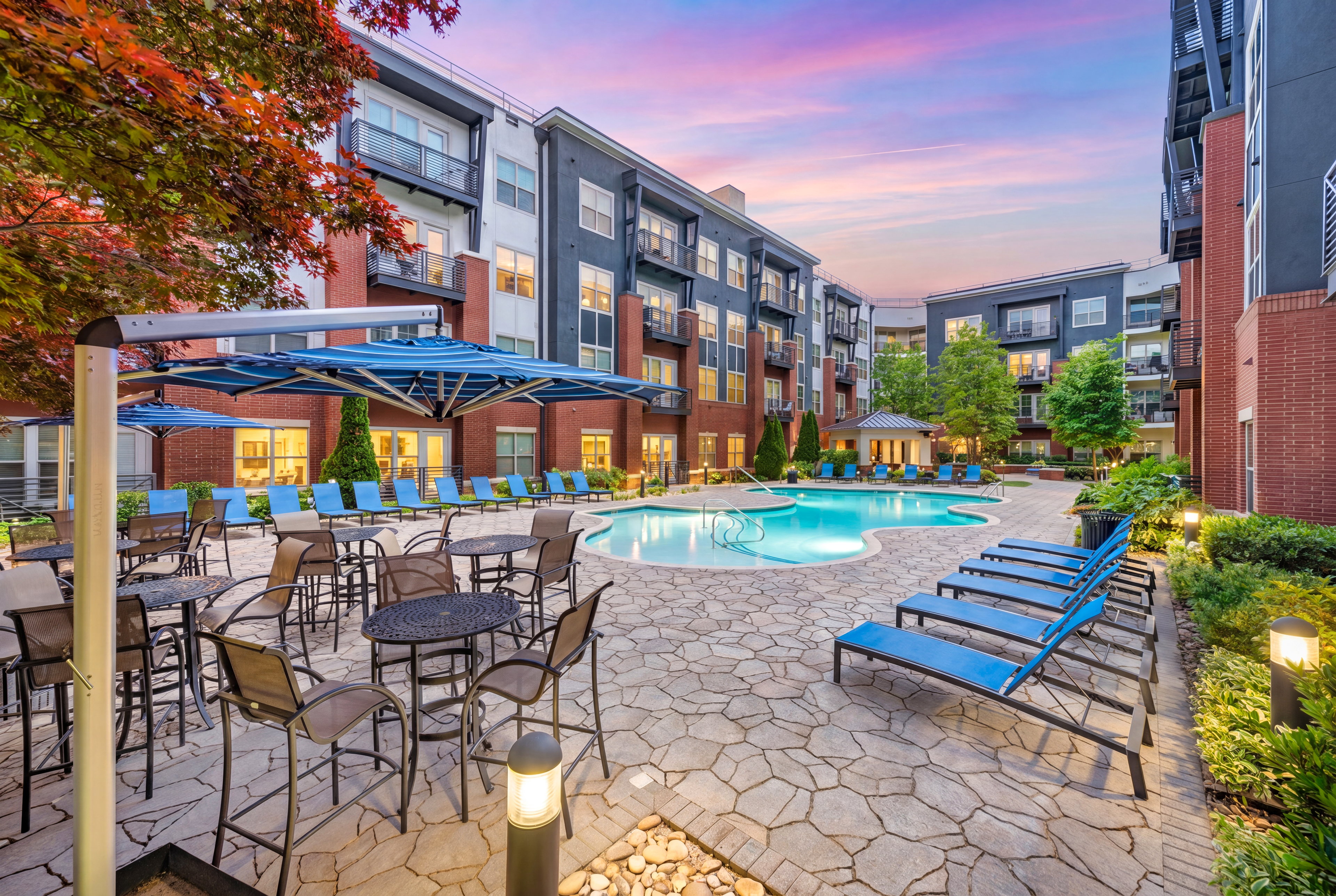 Pool at MAA Reserve luxury apartment homes in Charlotte, NC