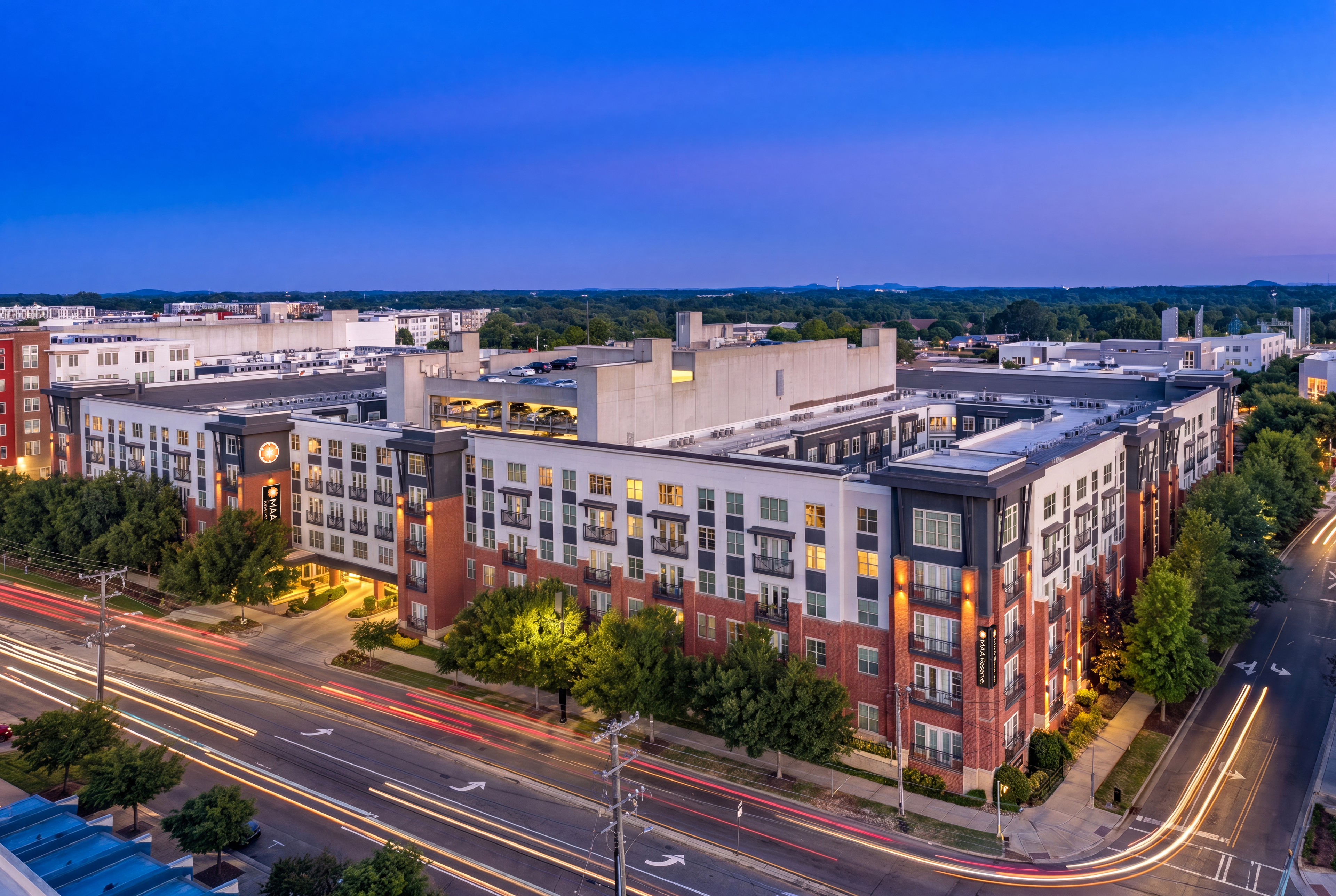 Aerial at MAA Reserve luxury apartment homes in Charlotte, NC