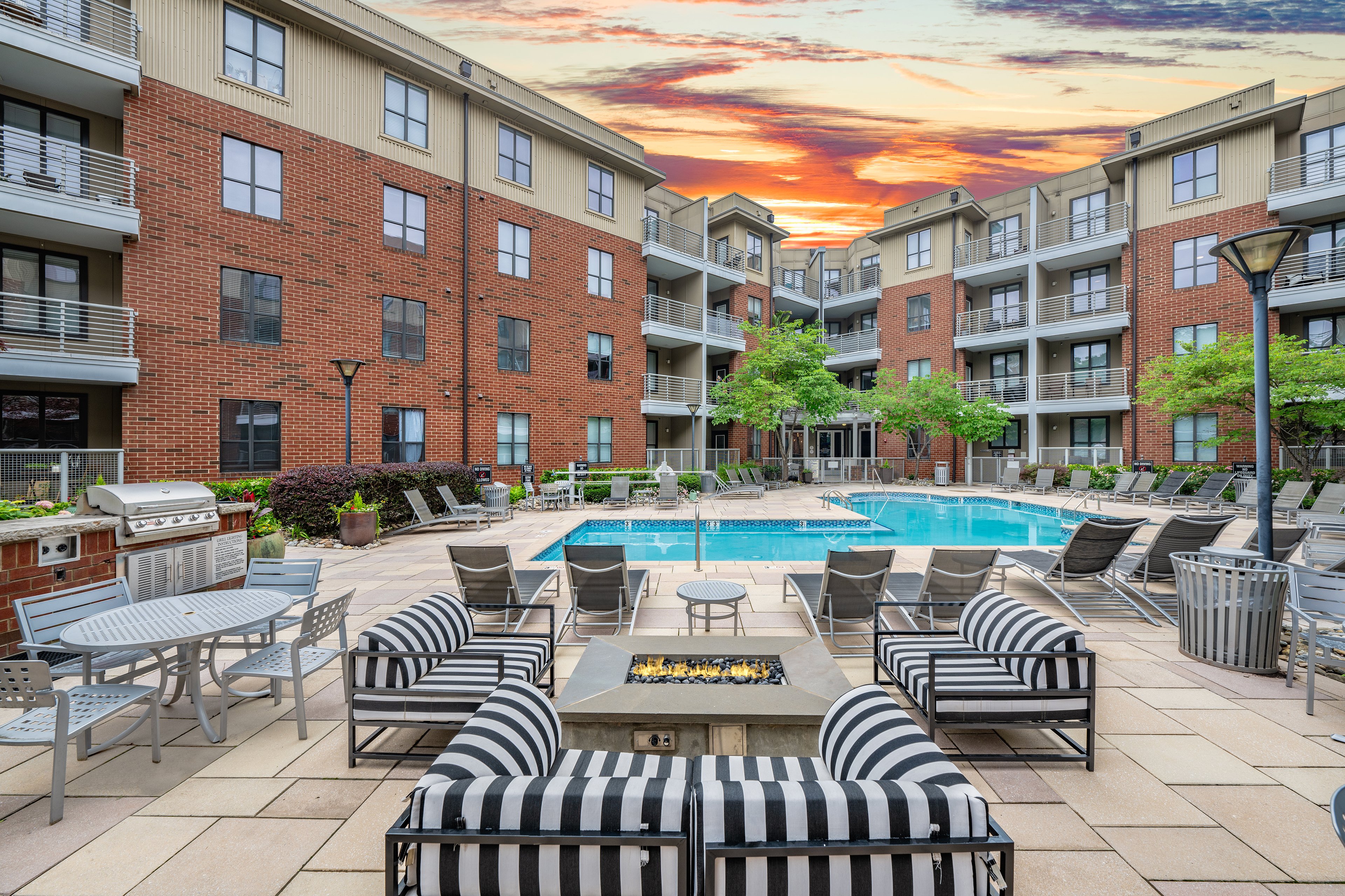 Pool at MAA South Line luxury apartment homes in Charlotte, NC