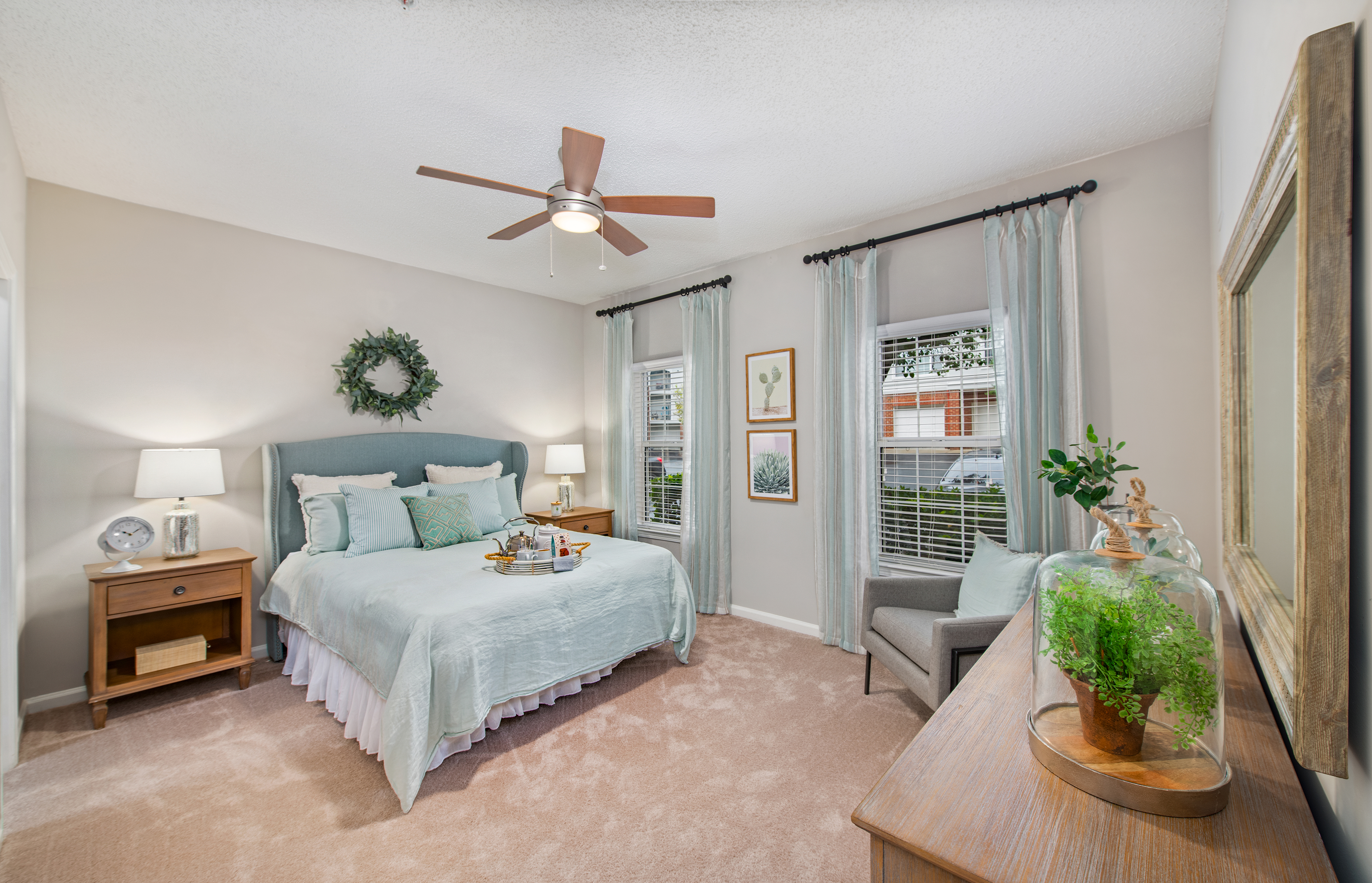 Bedroom at MAA South Park luxury apartment homes in Charlotte, NC