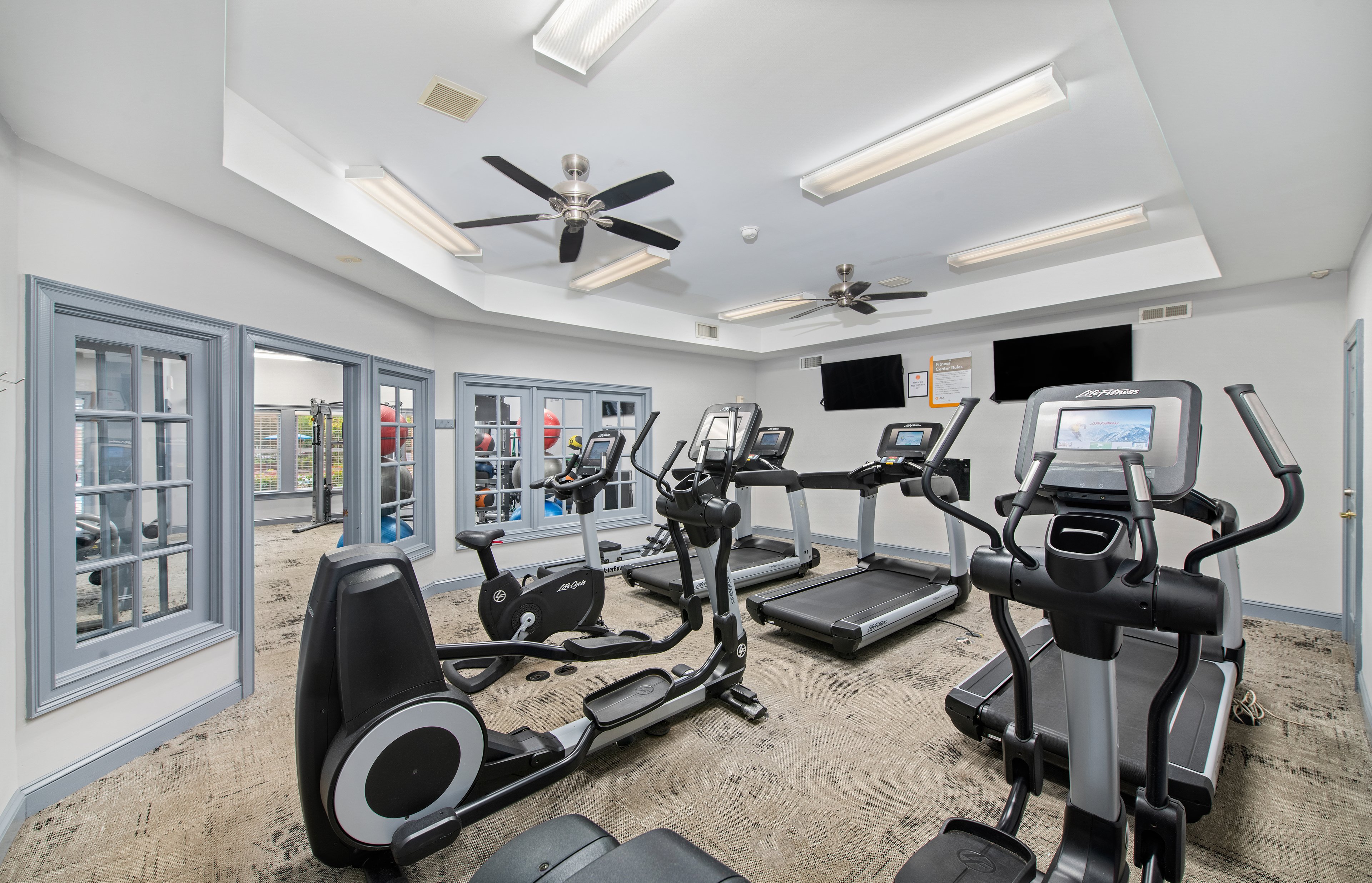 Fitness center at MAA South Park luxury apartment homes in Charlotte, NC
