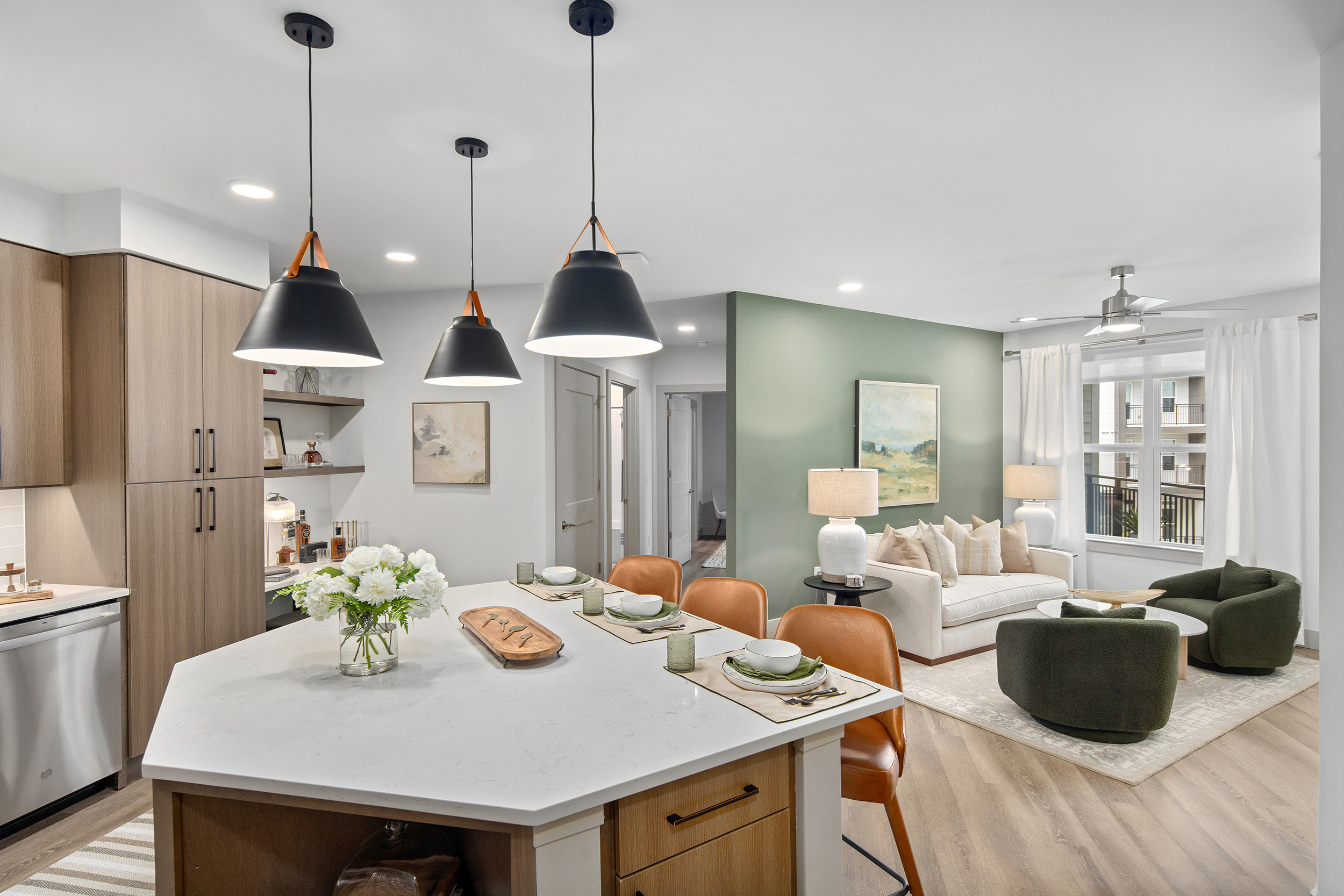 Kitchen at MAA Nixie luxury apartment homes in Durham, NC