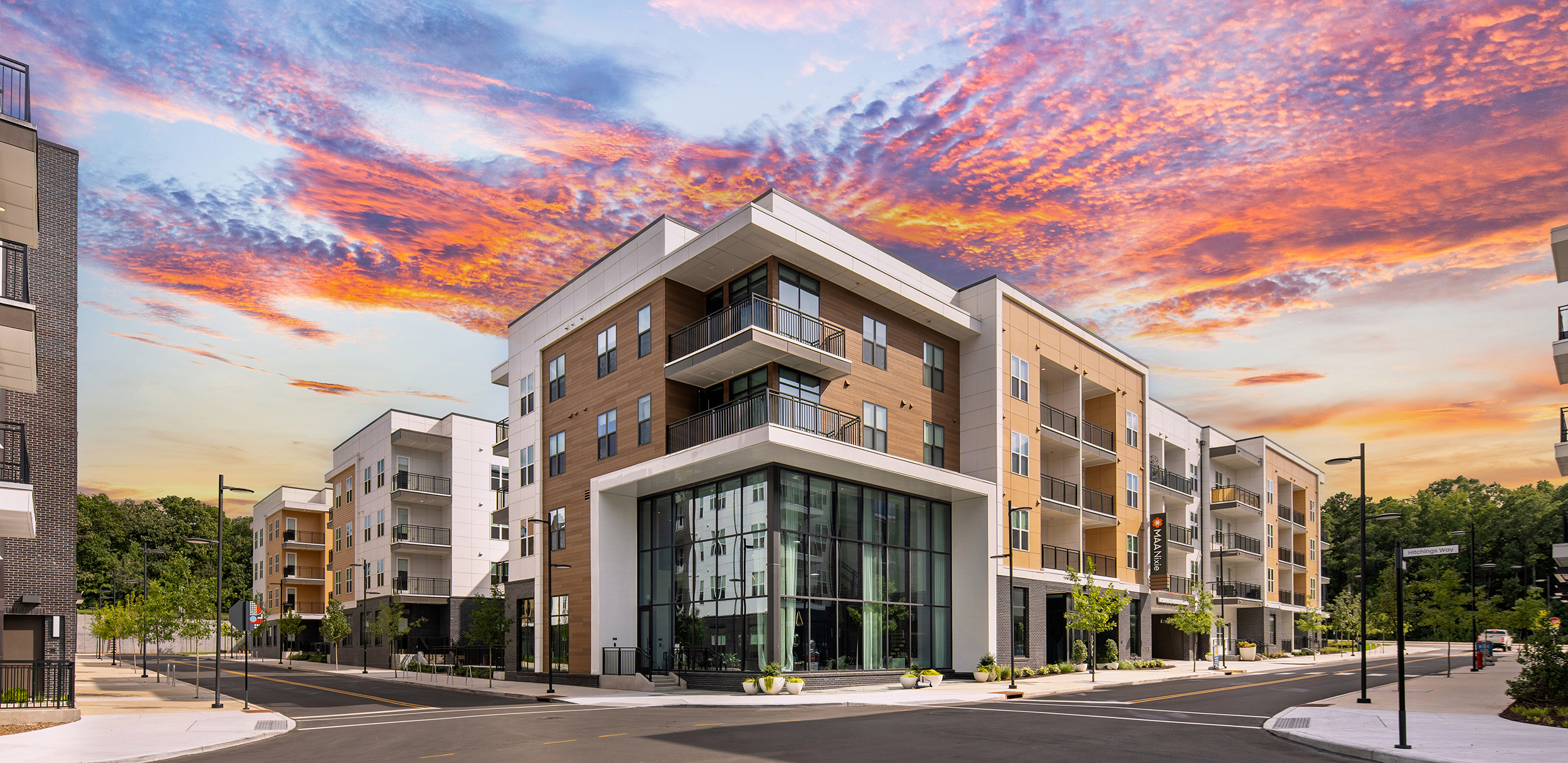 Leasing office at MAA Nixie luxury apartment homes in Durham, NC