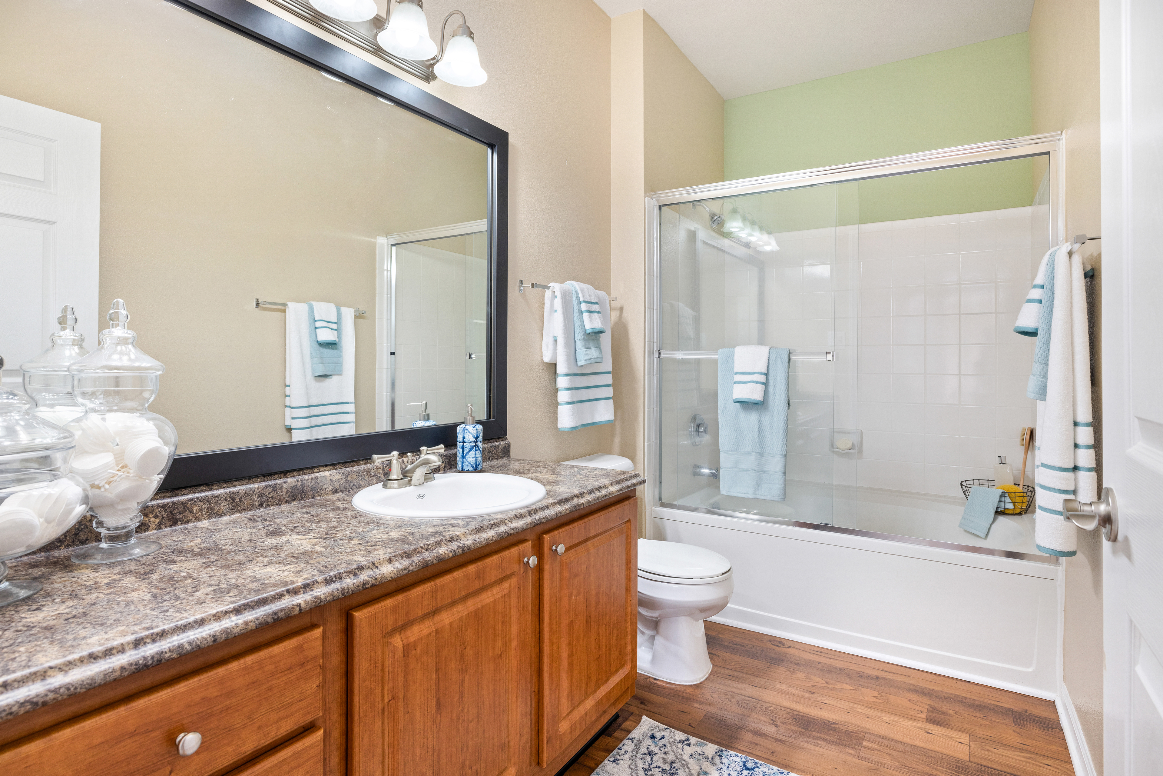 Bathroom and MAA Patterson luxury apartment homes in Durham, NC