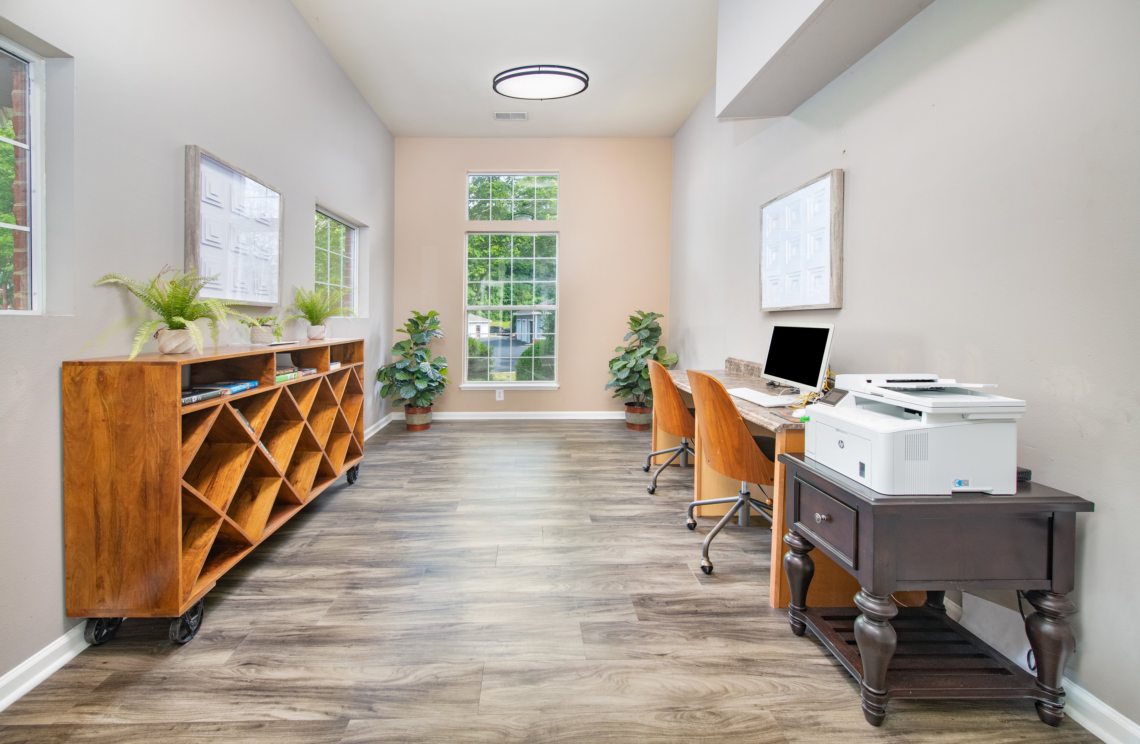 Business center at MAA Patterson luxury apartment homes in Durham, NC