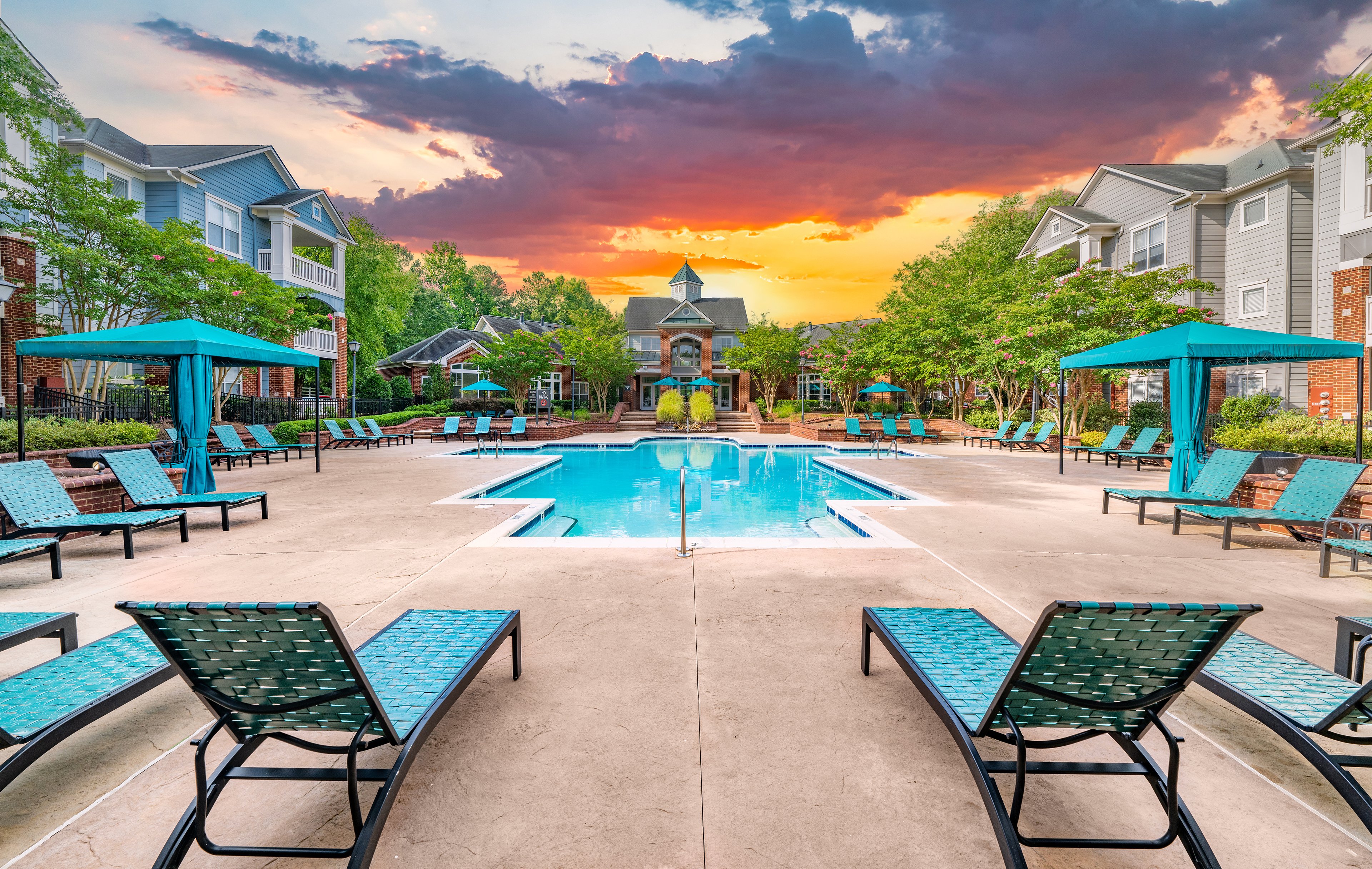 Pool at MAA Research Park luxury apartment homes in Durham, NC