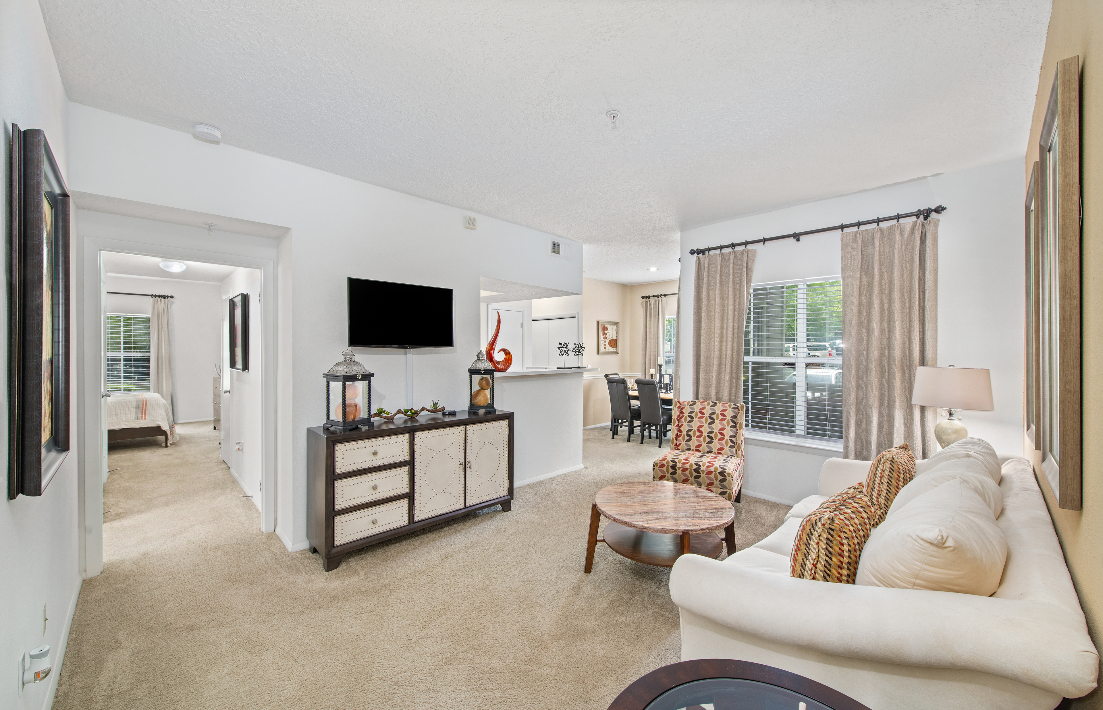 Living Room at MAA 900 Waterford in Raleigh, NC