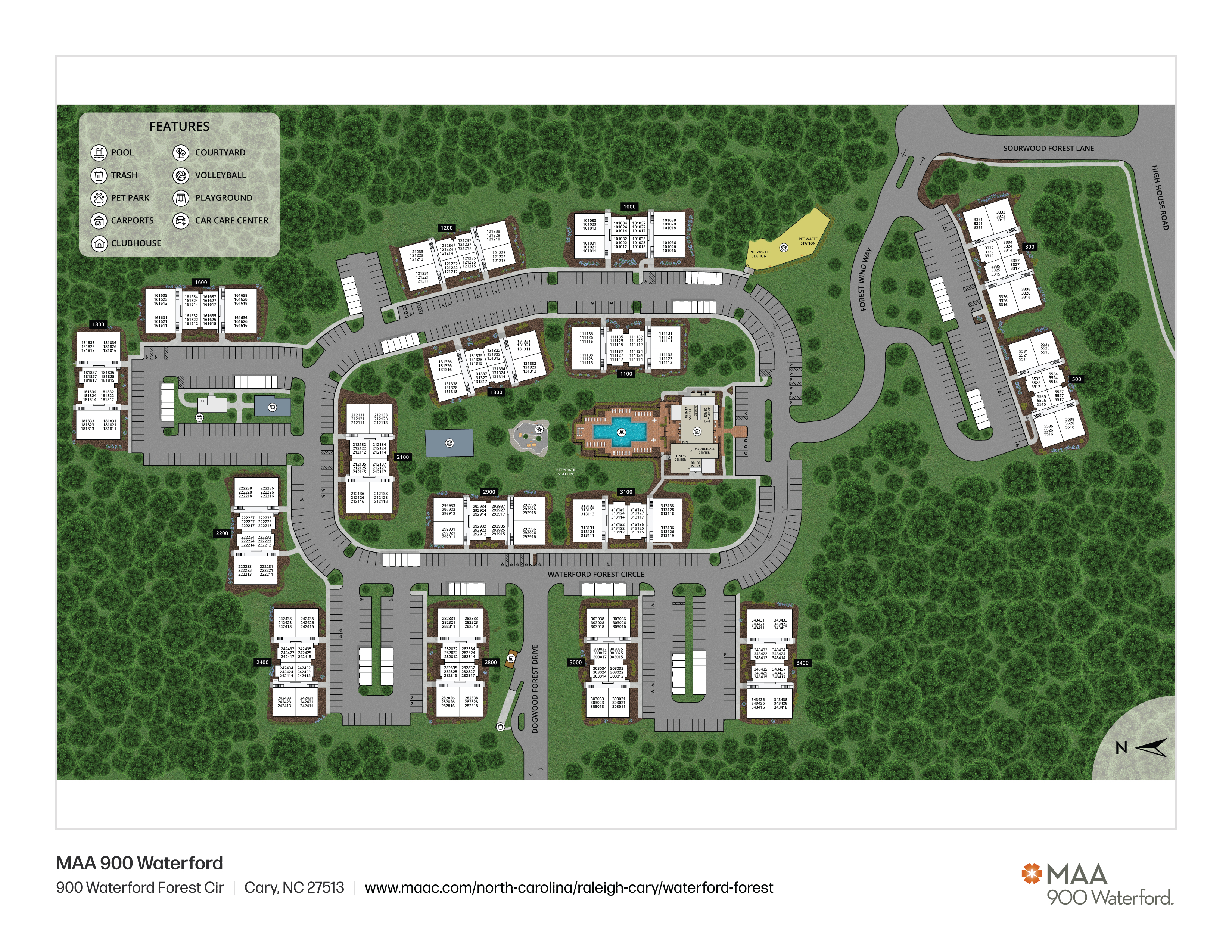 Property Map at MAA 900 Waterford