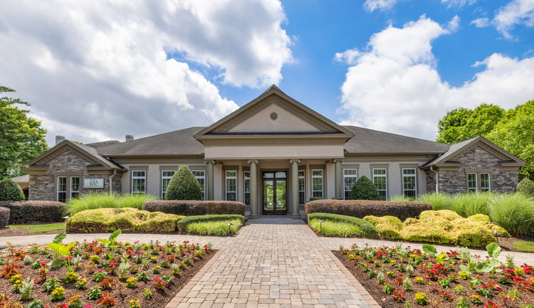 Leasing exterior at MAA Arringdon luxury apartment homes in Morrisville, NC