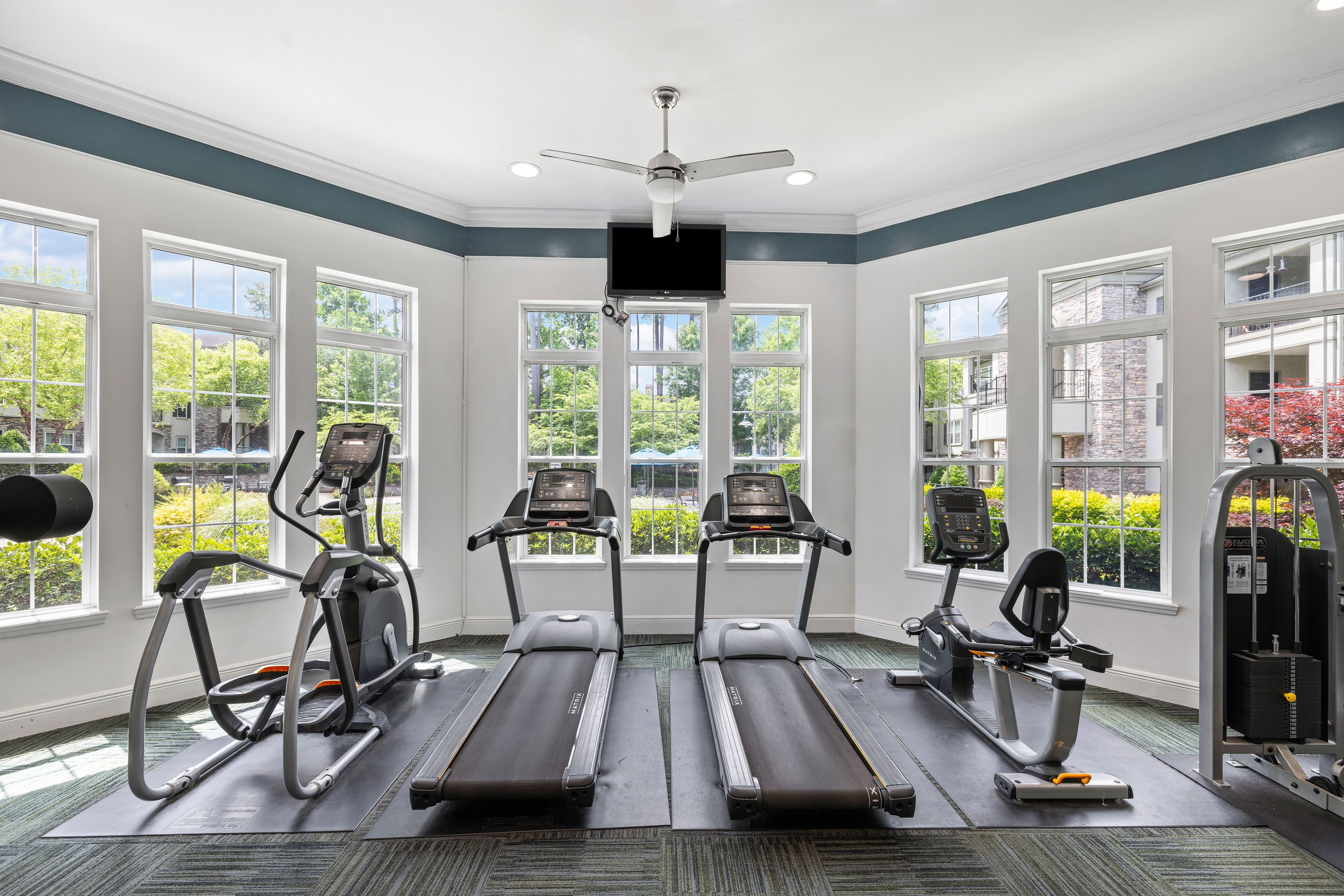 Fitness center at MAA Arringdon luxury apartment homes in Morrisville, NC