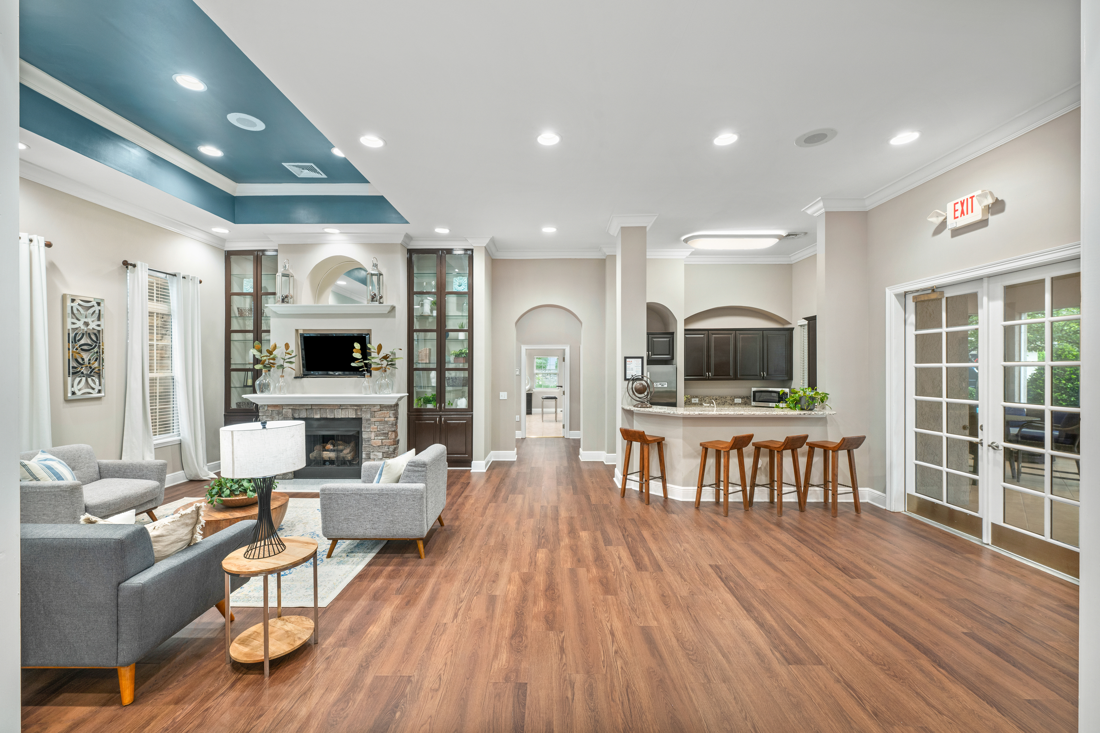 Lounge at MAA Arringdon luxury apartment homes in Morrisville, NC