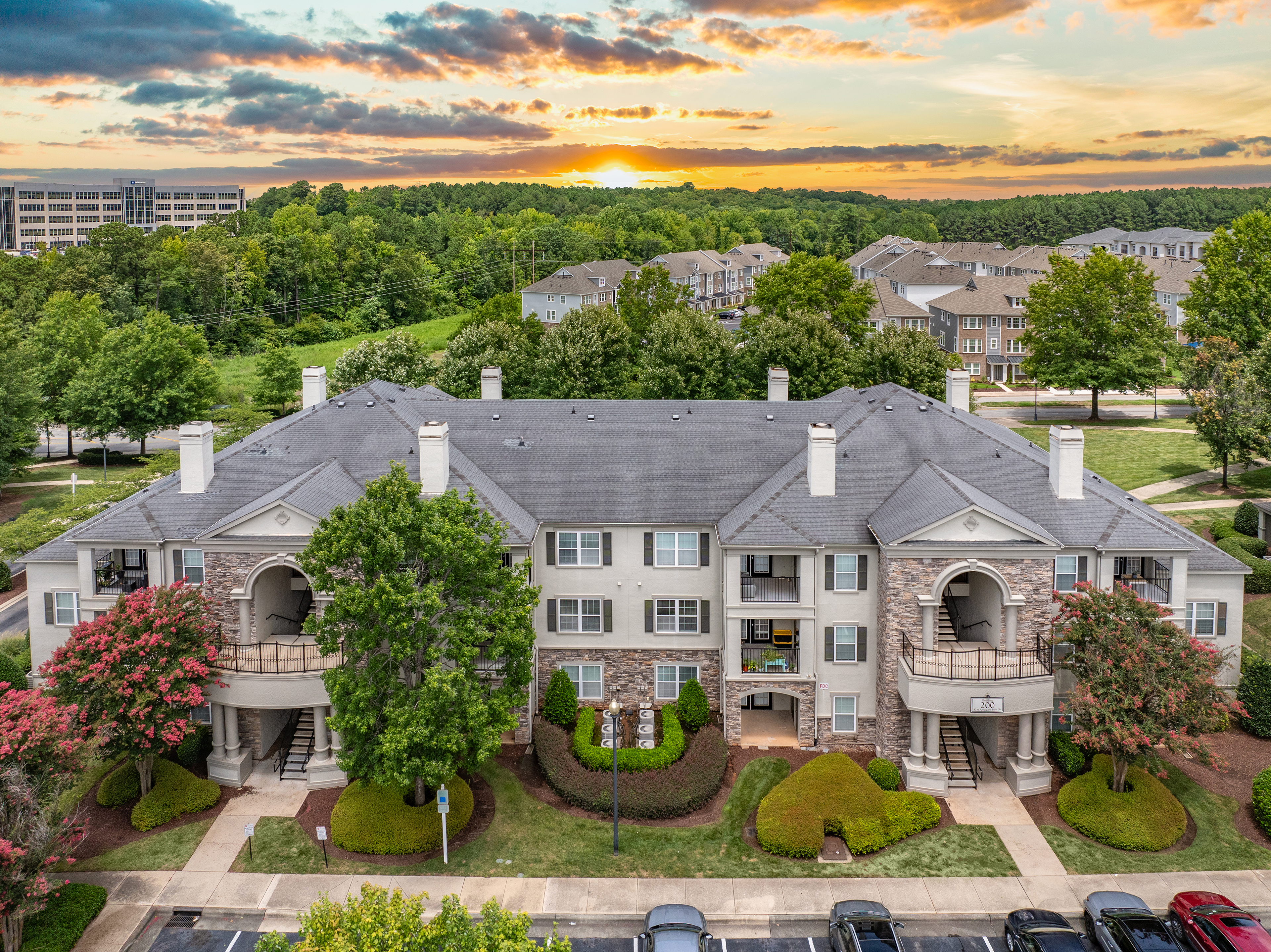 Building at MAA Arringdon luxury apartment homes in Morrisville, NC