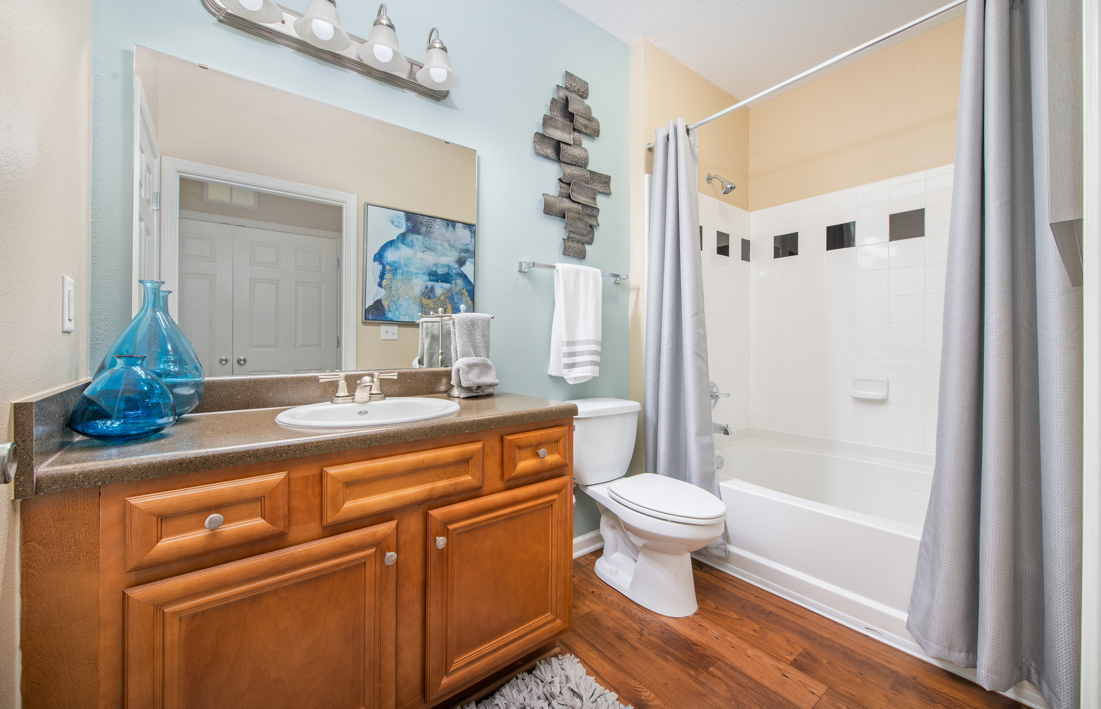 Bathroom at MAA Brierdale luxury apartment homes in Raleigh, NC