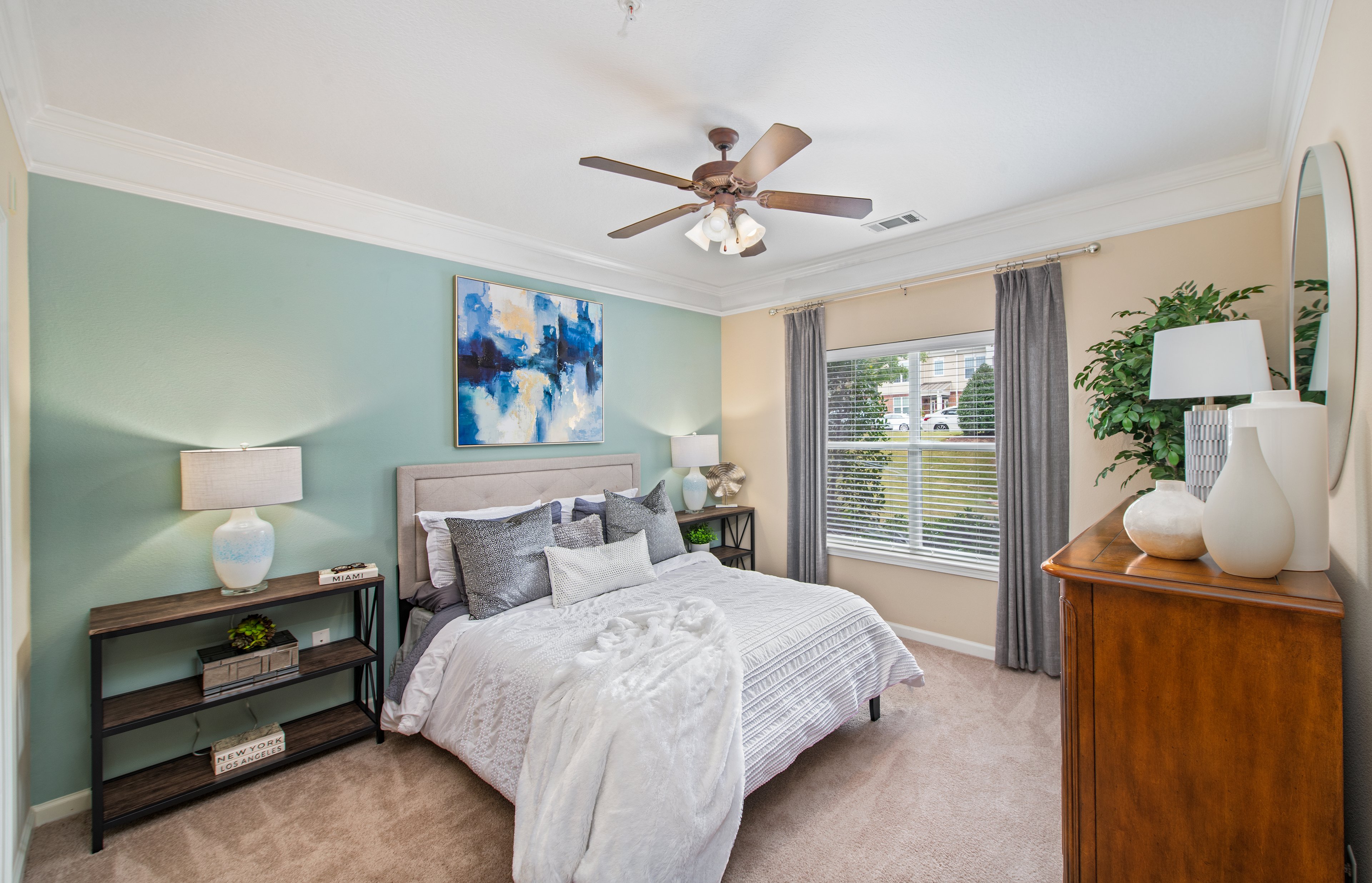Bedroom at MAA Brierdale luxury apartment homes in Raleigh, NC
