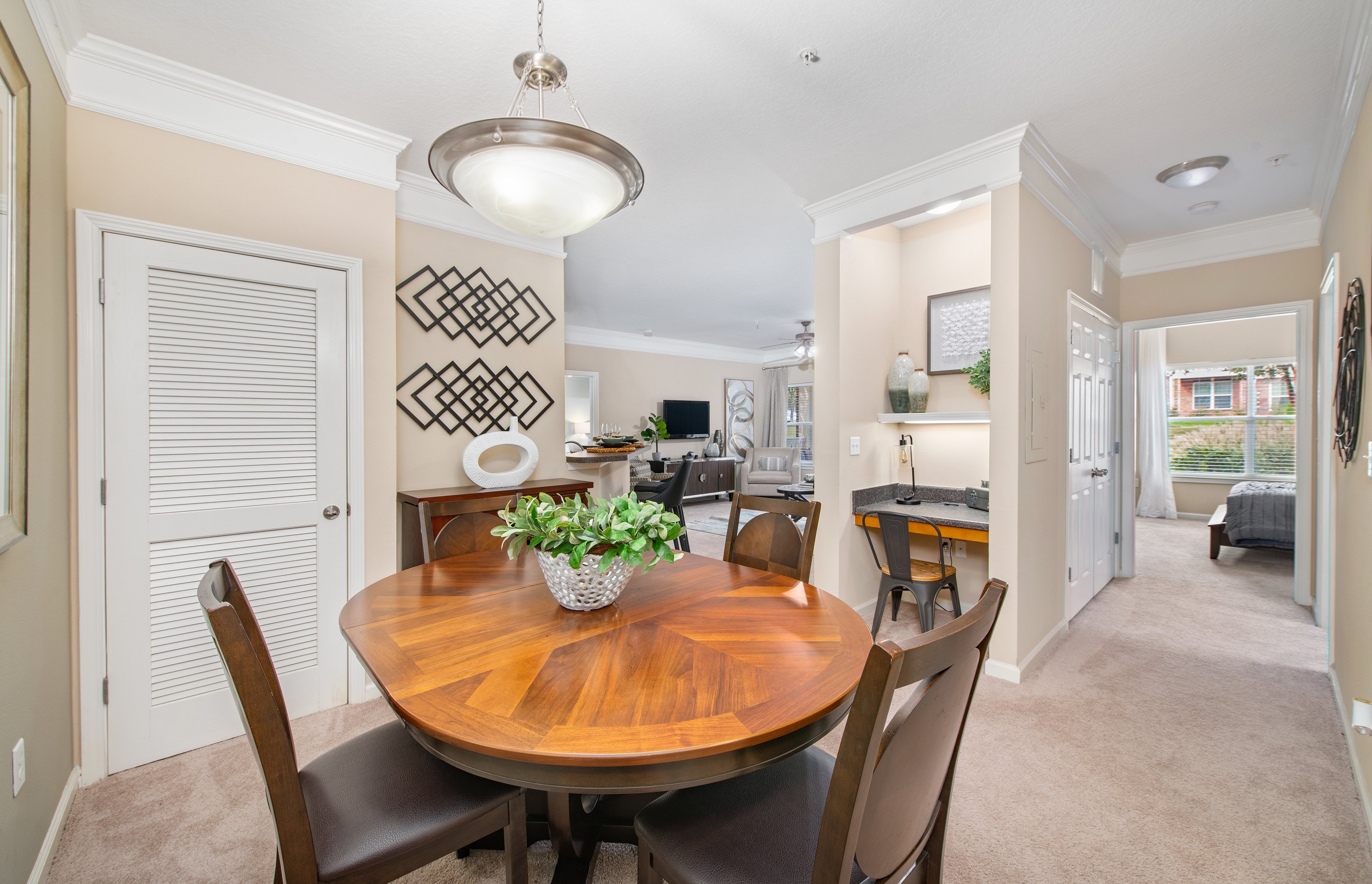Dining area at MAA Brierdale luxury apartment homes in Raleigh, NC