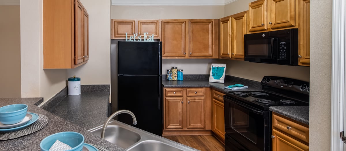 Kitchen at MAA Brierdale luxury apartment homes in Raleigh, NC