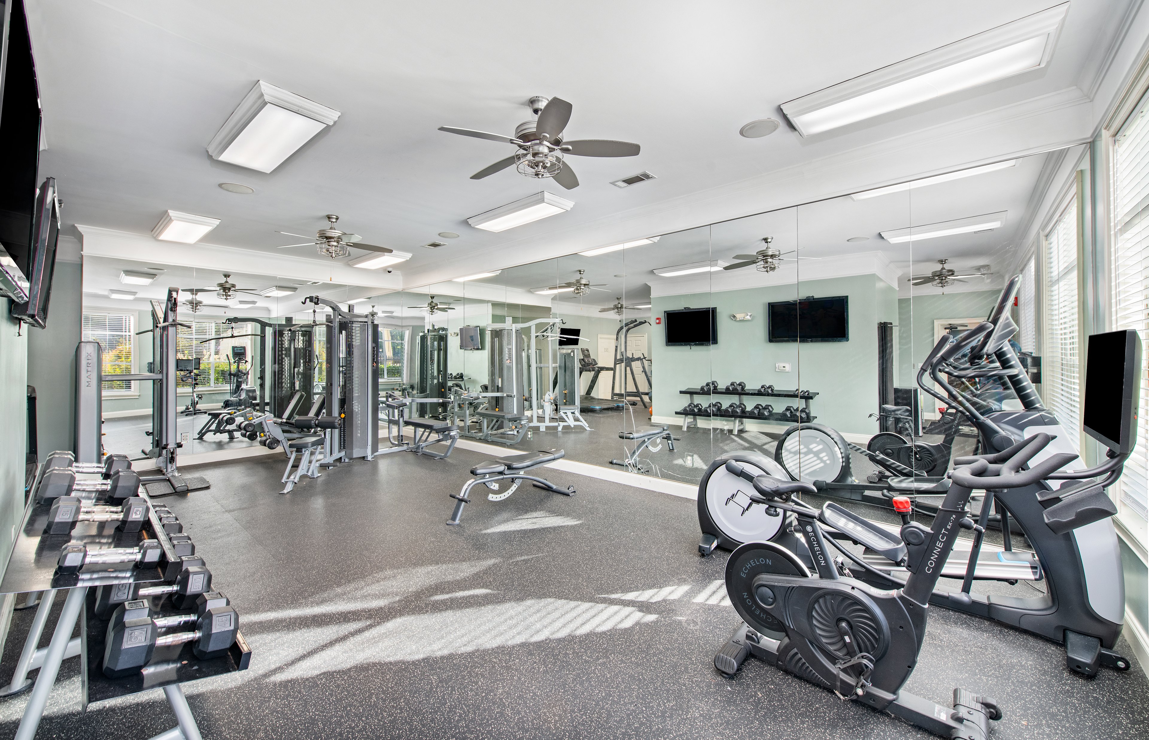 Fitness center at MAA Brierdale luxury apartment homes in Raleigh, NC