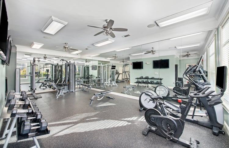Fitness center at MAA Brierdale luxury apartment homes in Raleigh, NC