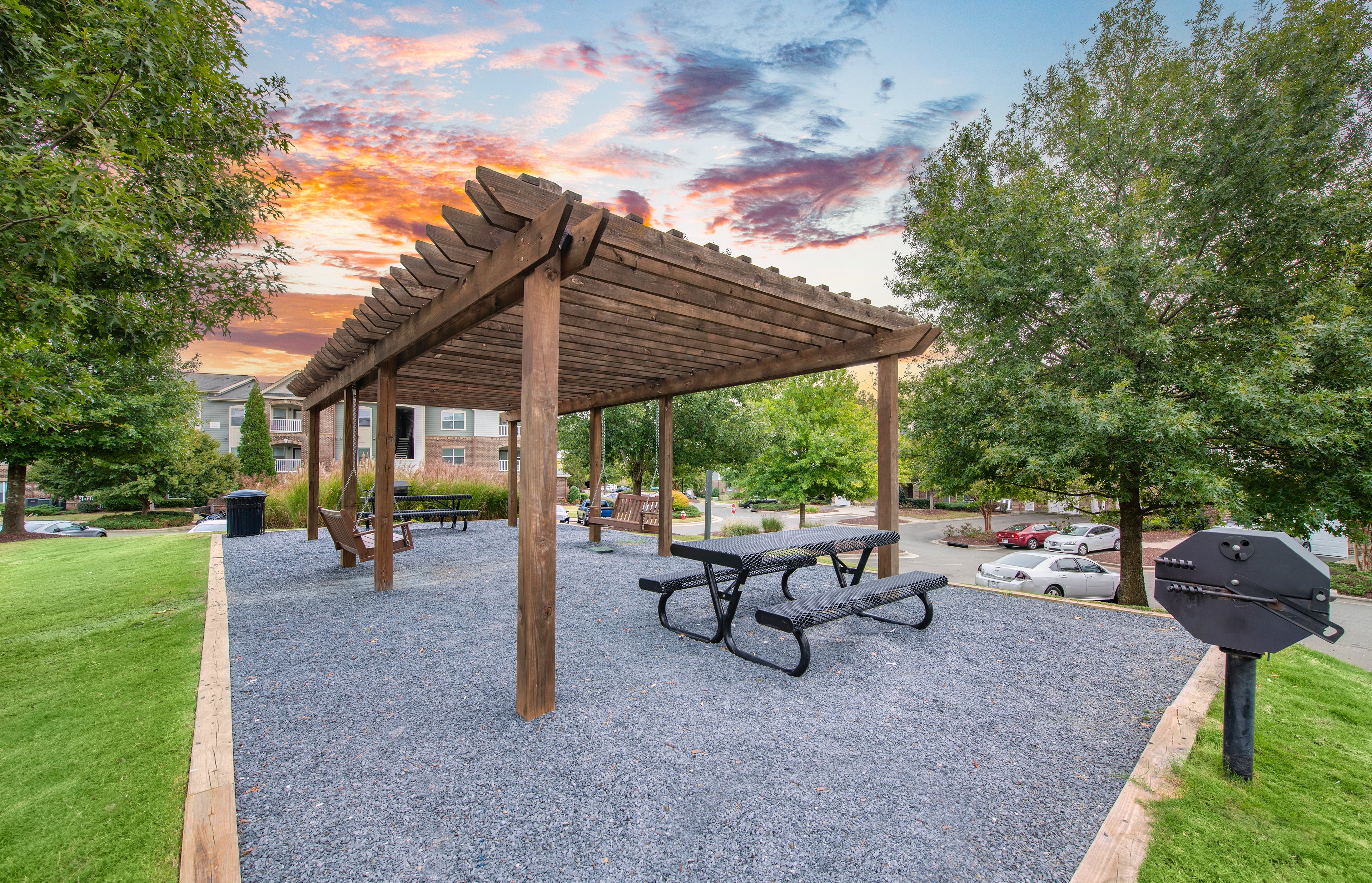 Grilling at MAA Brierdale luxury apartment homes in Raleigh, NC